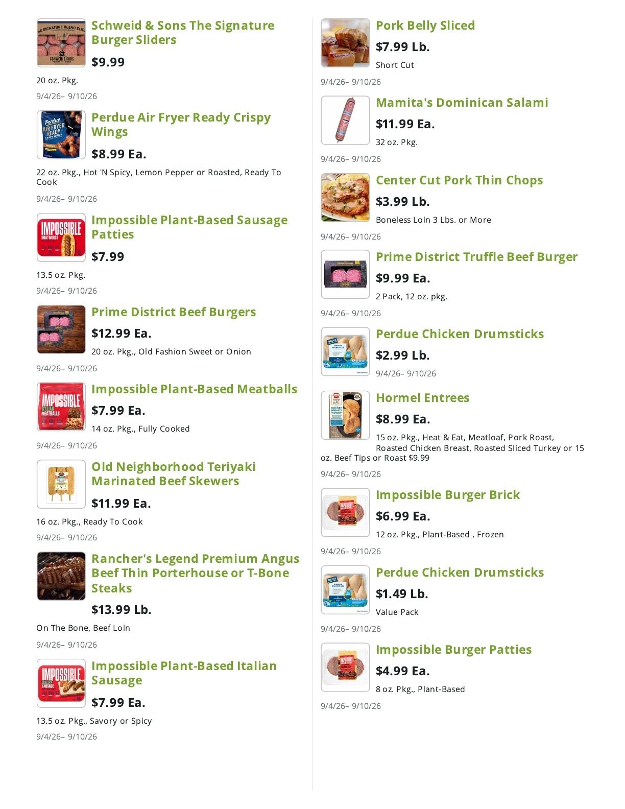Market Fresh Weekly Ad September 4 - 10, 2026