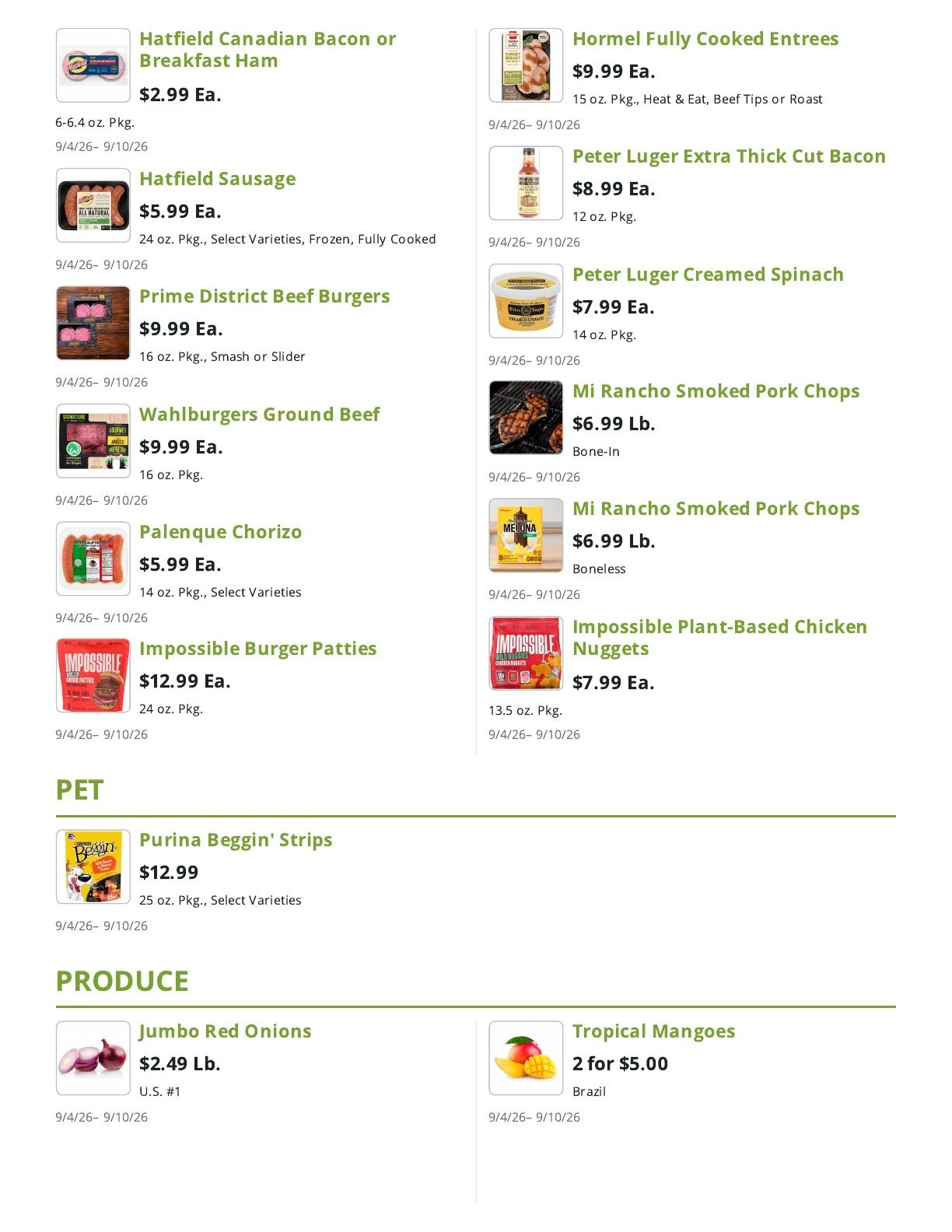 Market Fresh Weekly Ad September 4 - 10, 2026