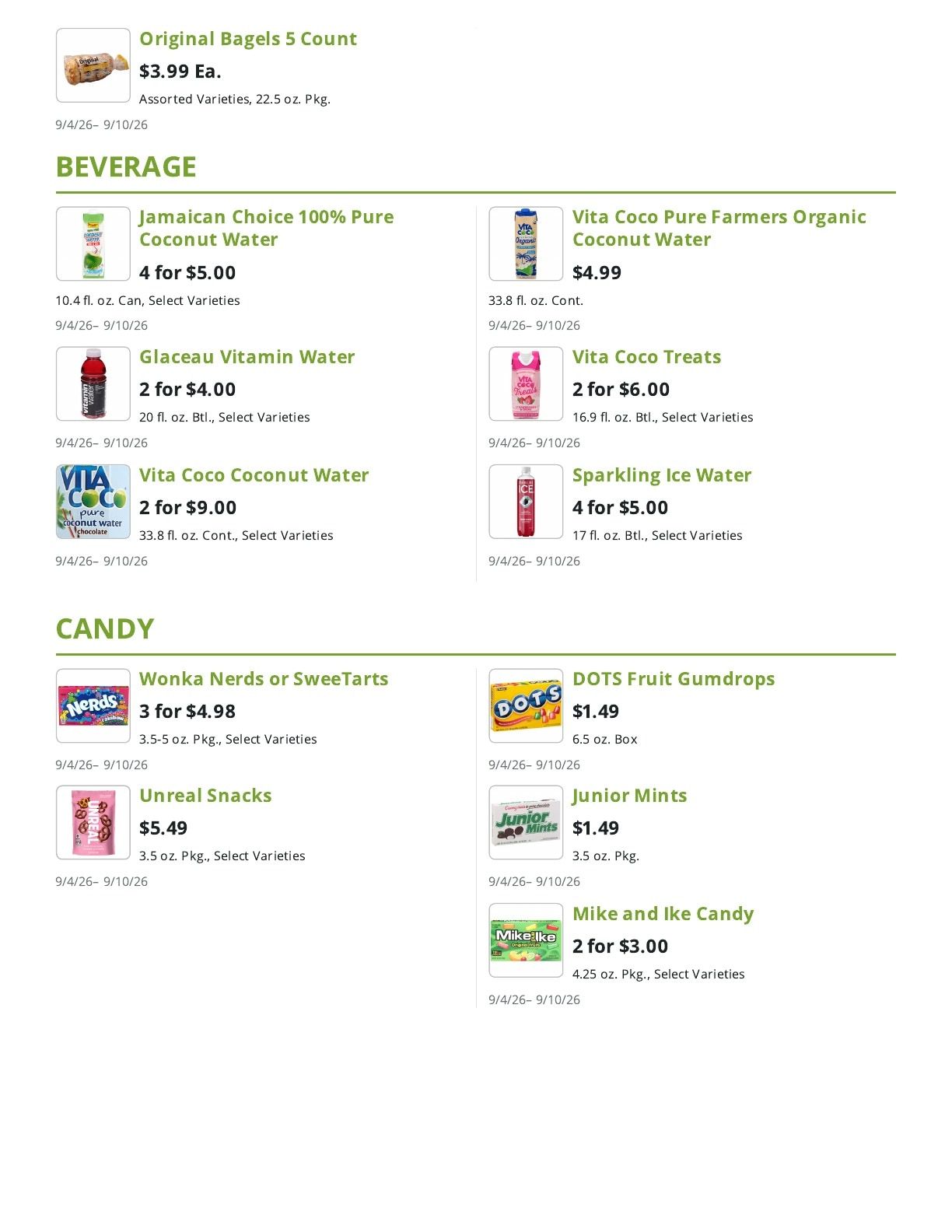 Market Fresh Weekly Ad September 4 - 10, 2026