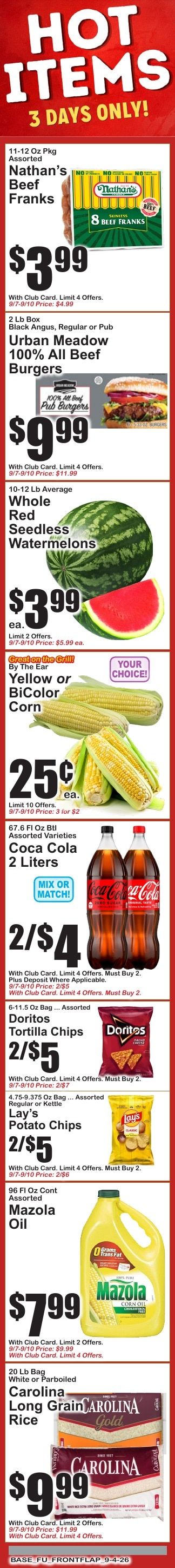 Market Fresh Supermarkets Weekly Ad September 4 - 10, 2026