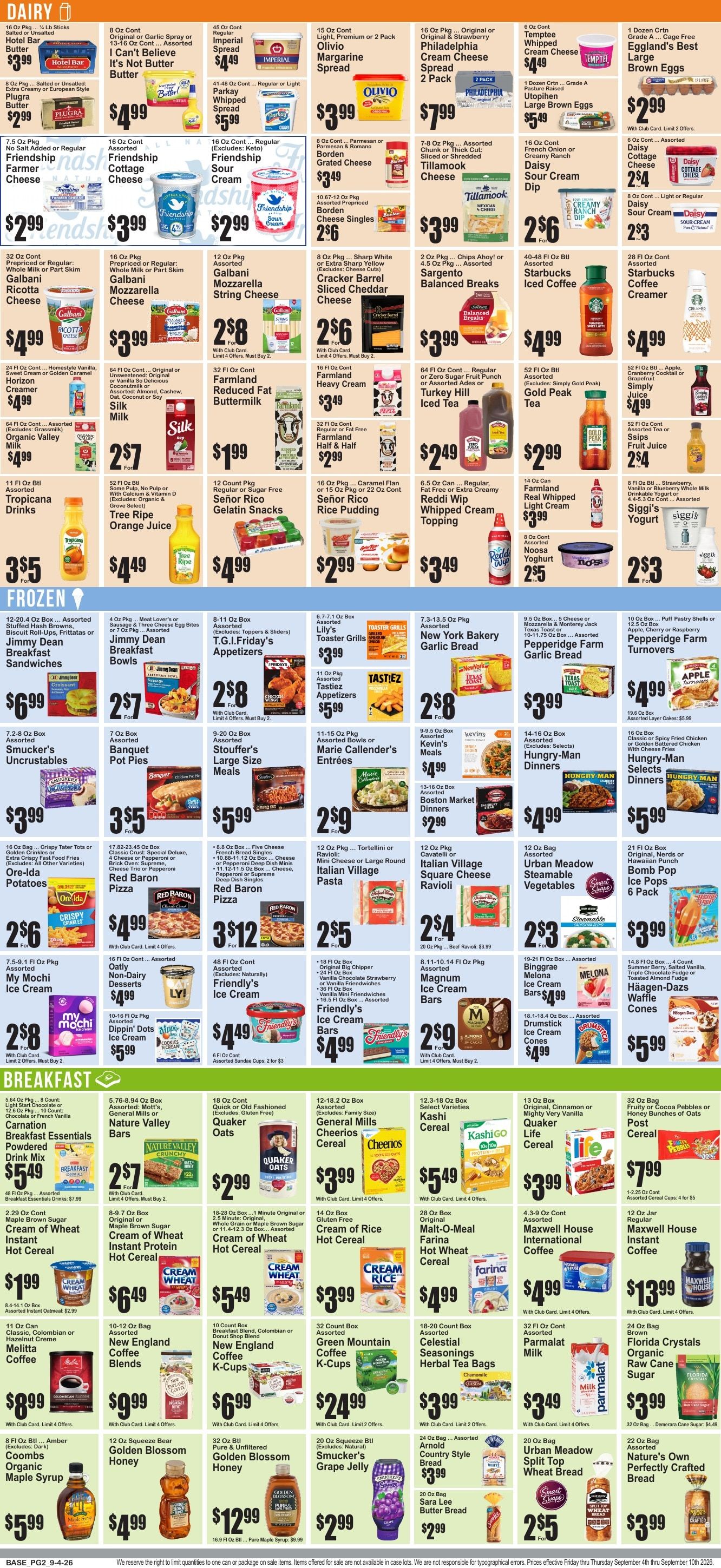 Market Fresh Supermarkets Weekly Ad September 4 - 10, 2026