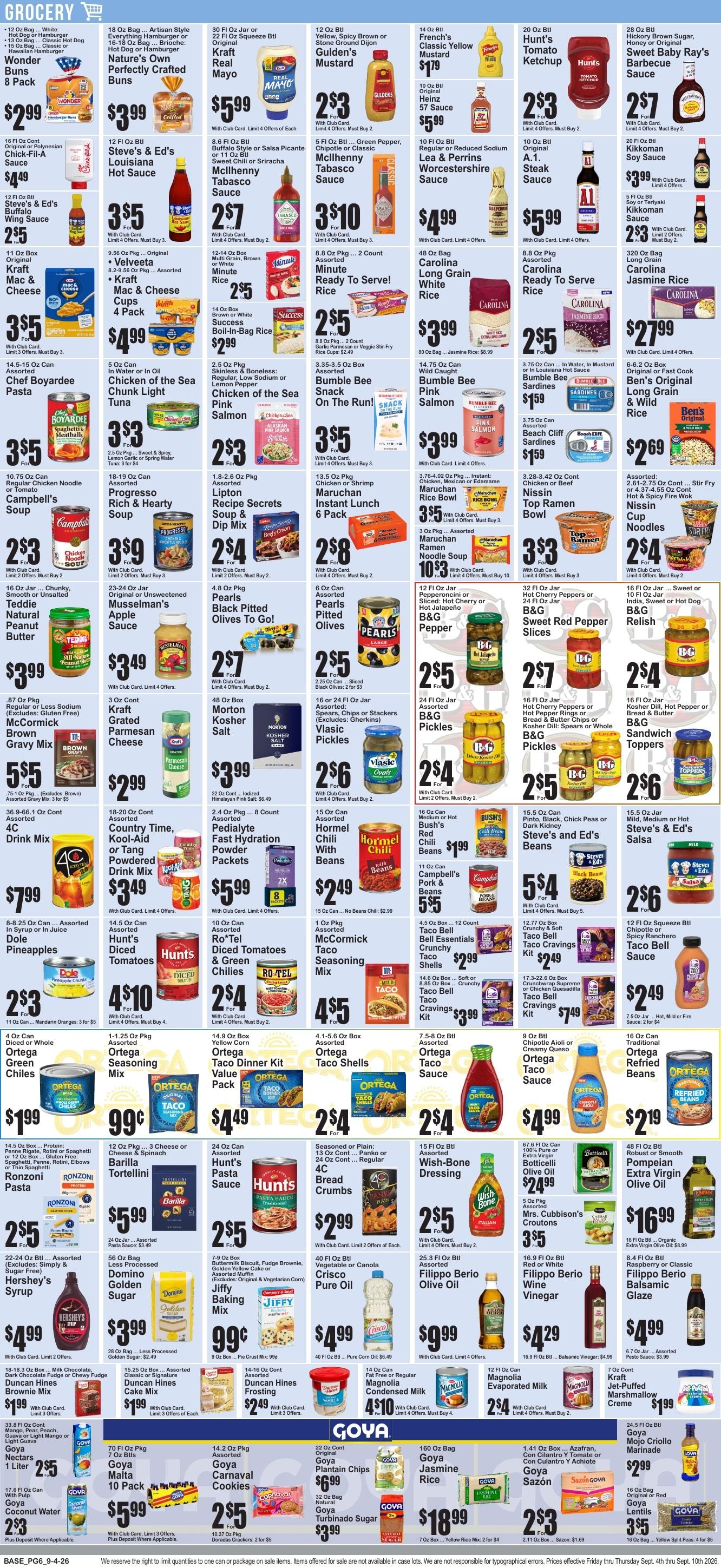 Market Fresh Supermarkets Weekly Ad September 4 - 10, 2026
