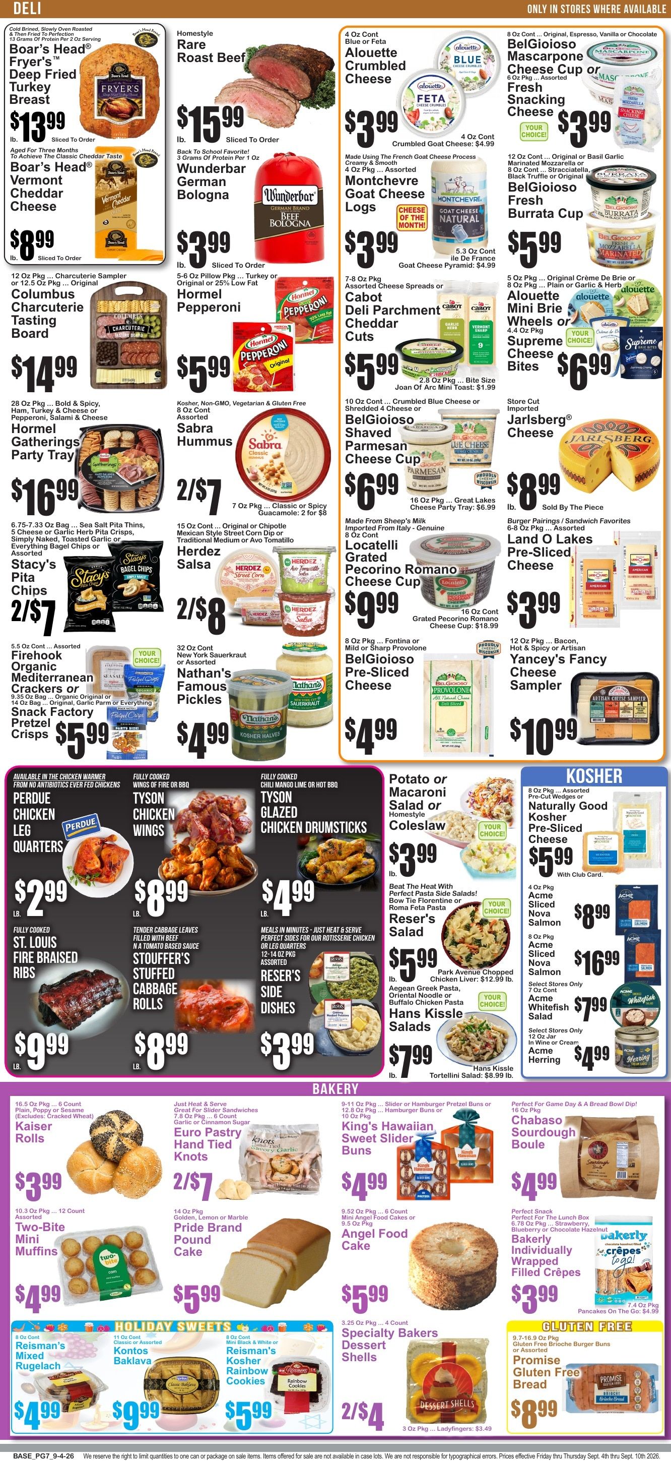 Market Fresh Supermarkets Weekly Ad September 4 - 10, 2026
