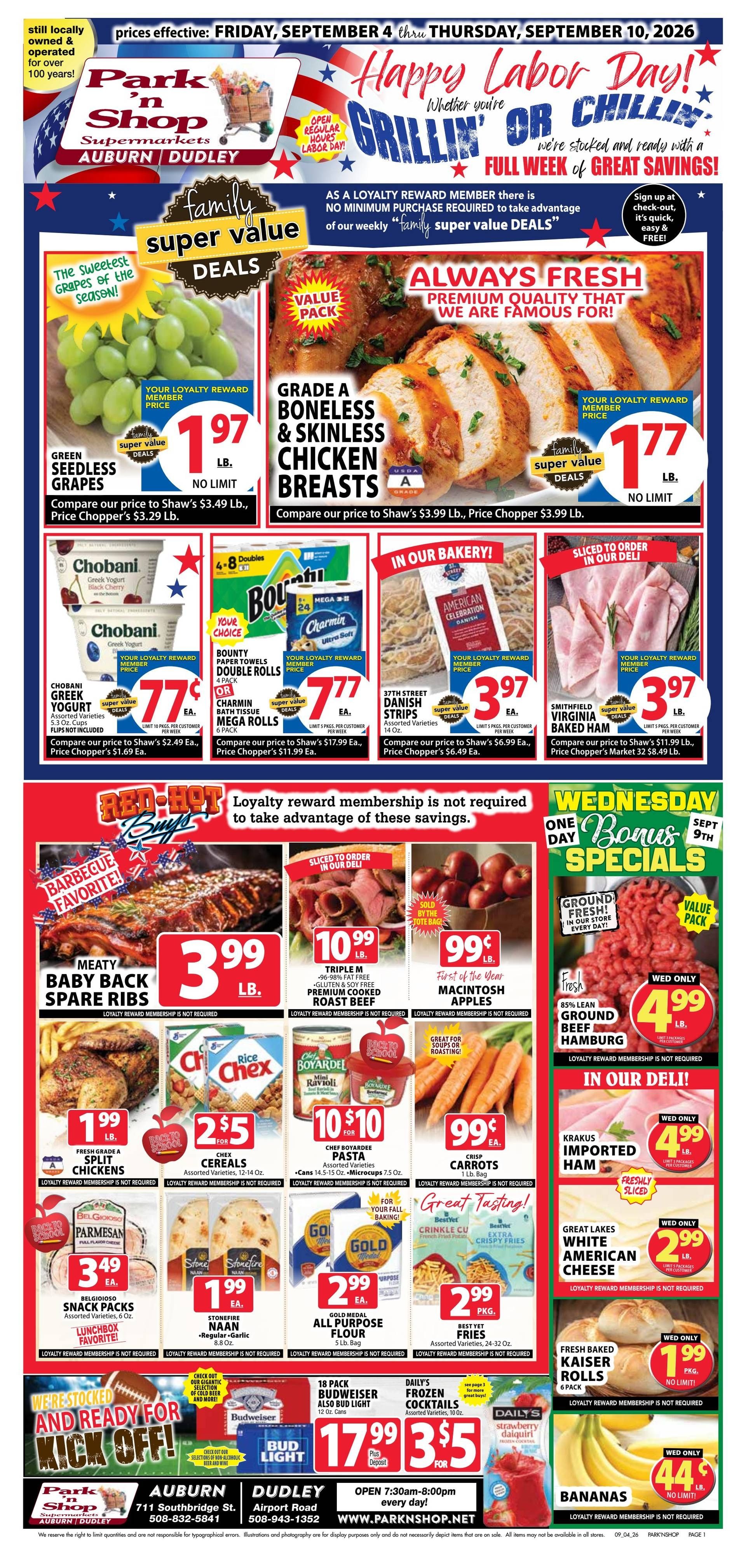 Park 'n Shop Weekly Ad September 4 - 10, 2026