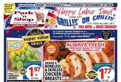 Park 'n Shop Weekly Ad September 4 - 10, 2026