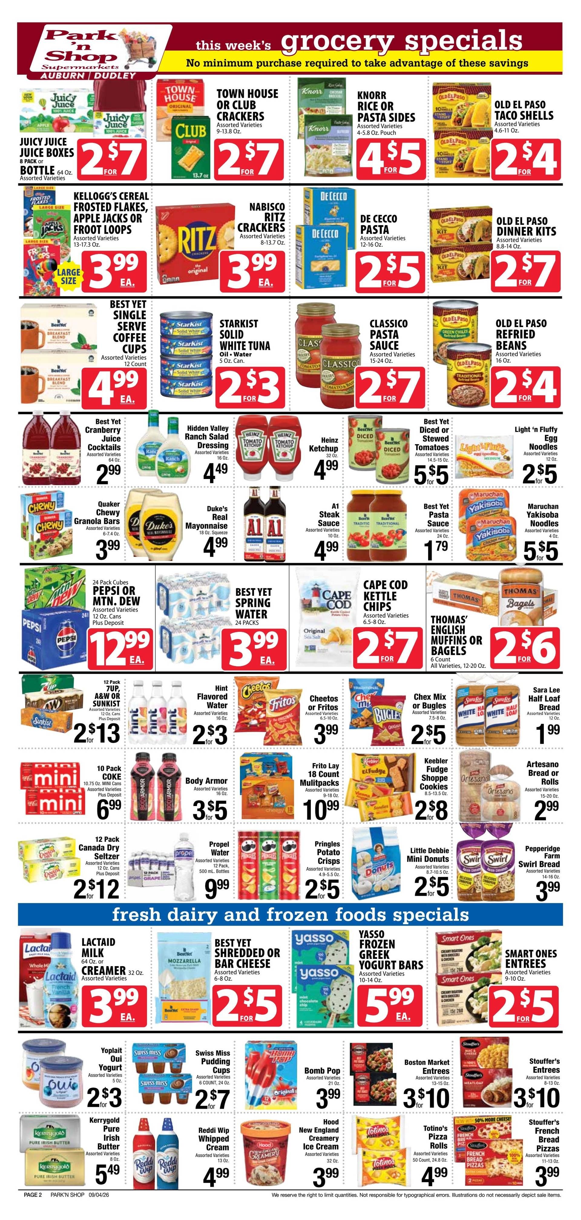 Park 'n Shop Weekly Ad September 4 - 10, 2026