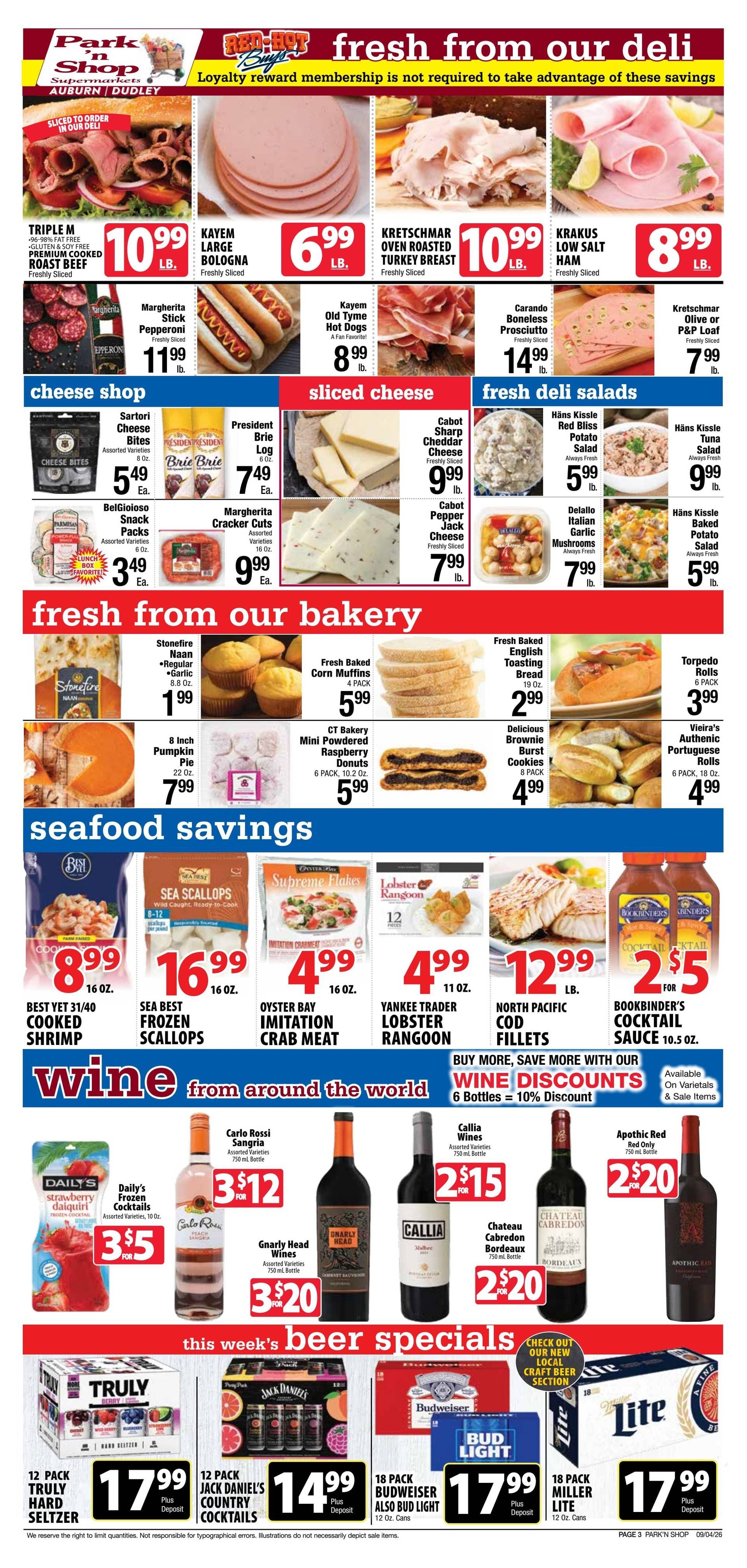 Park 'n Shop Weekly Ad September 4 - 10, 2026