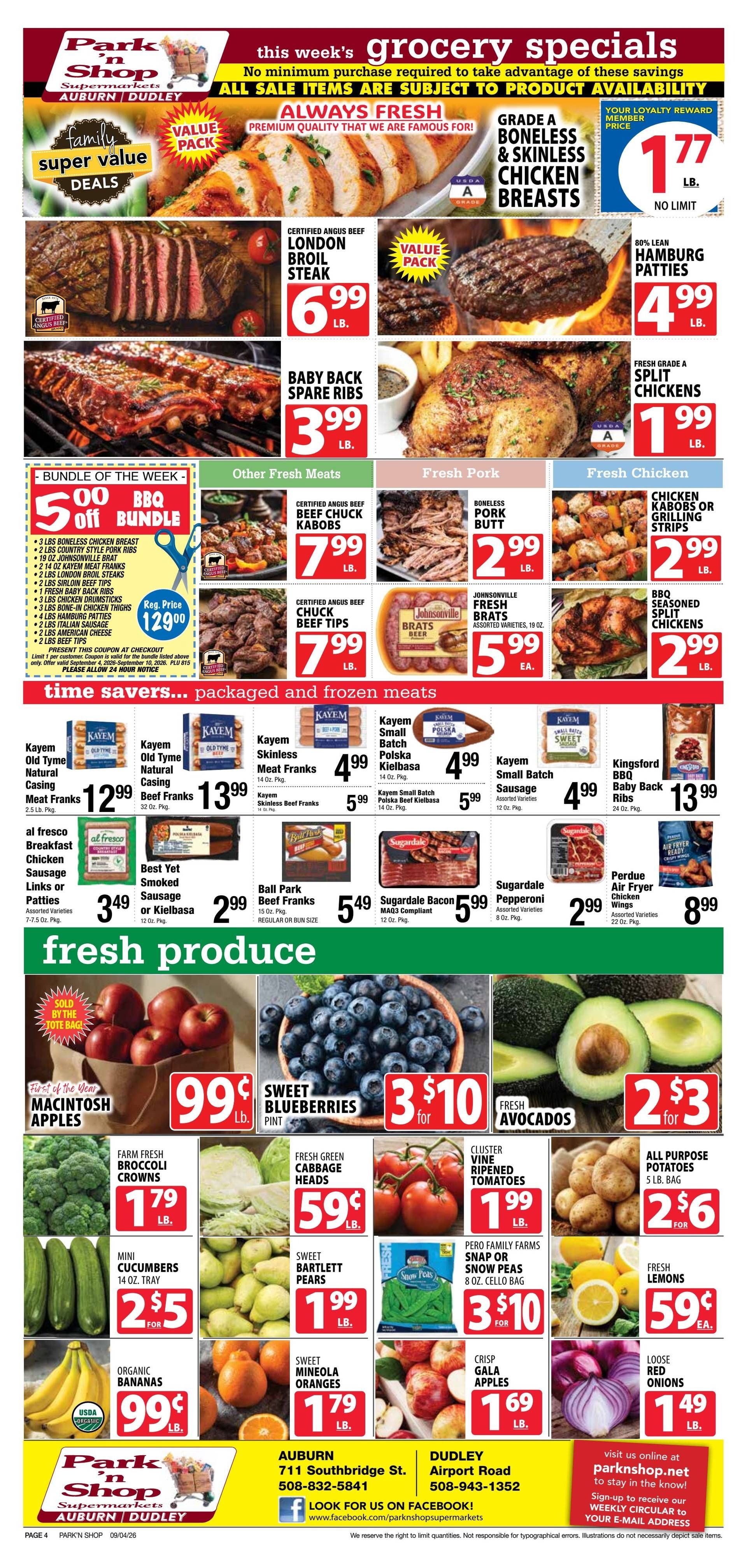 Park 'n Shop Weekly Ad September 4 - 10, 2026