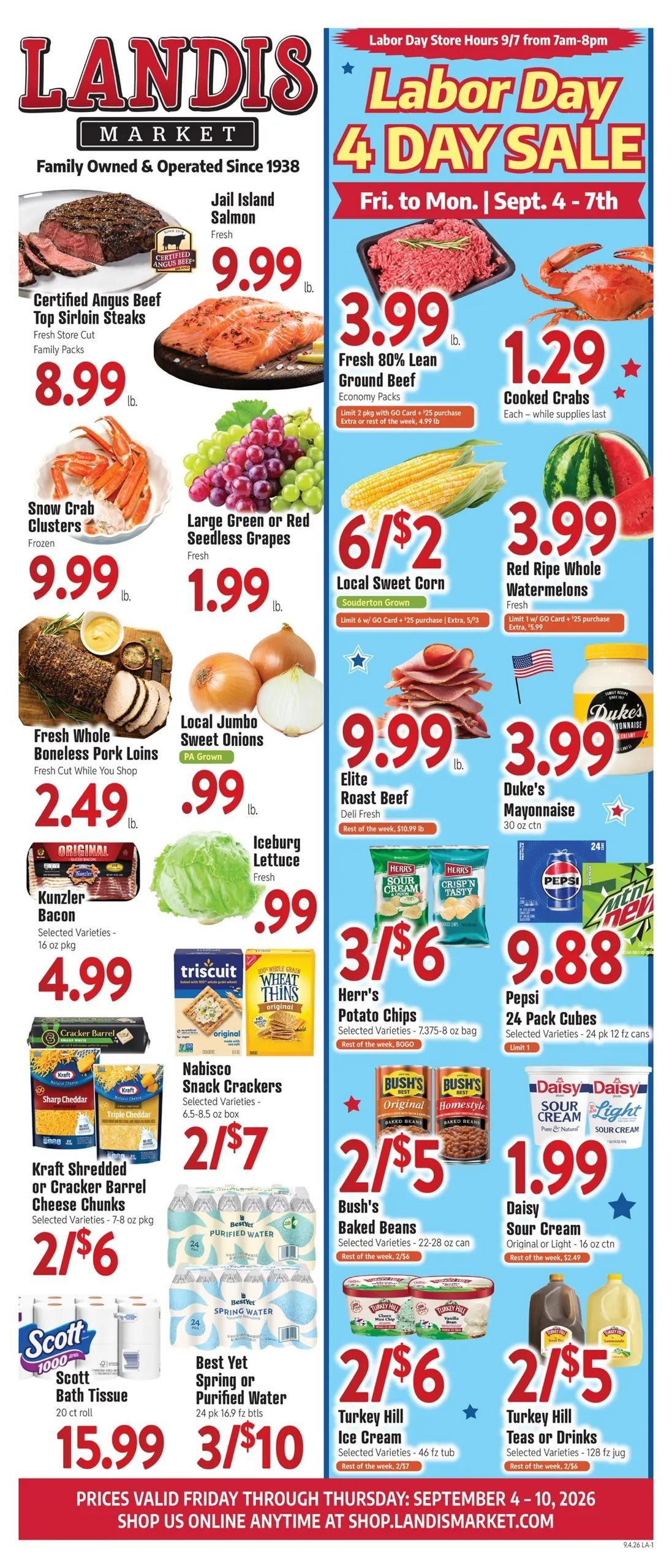 Landis Weekly Ad September 4 - 10, 2026