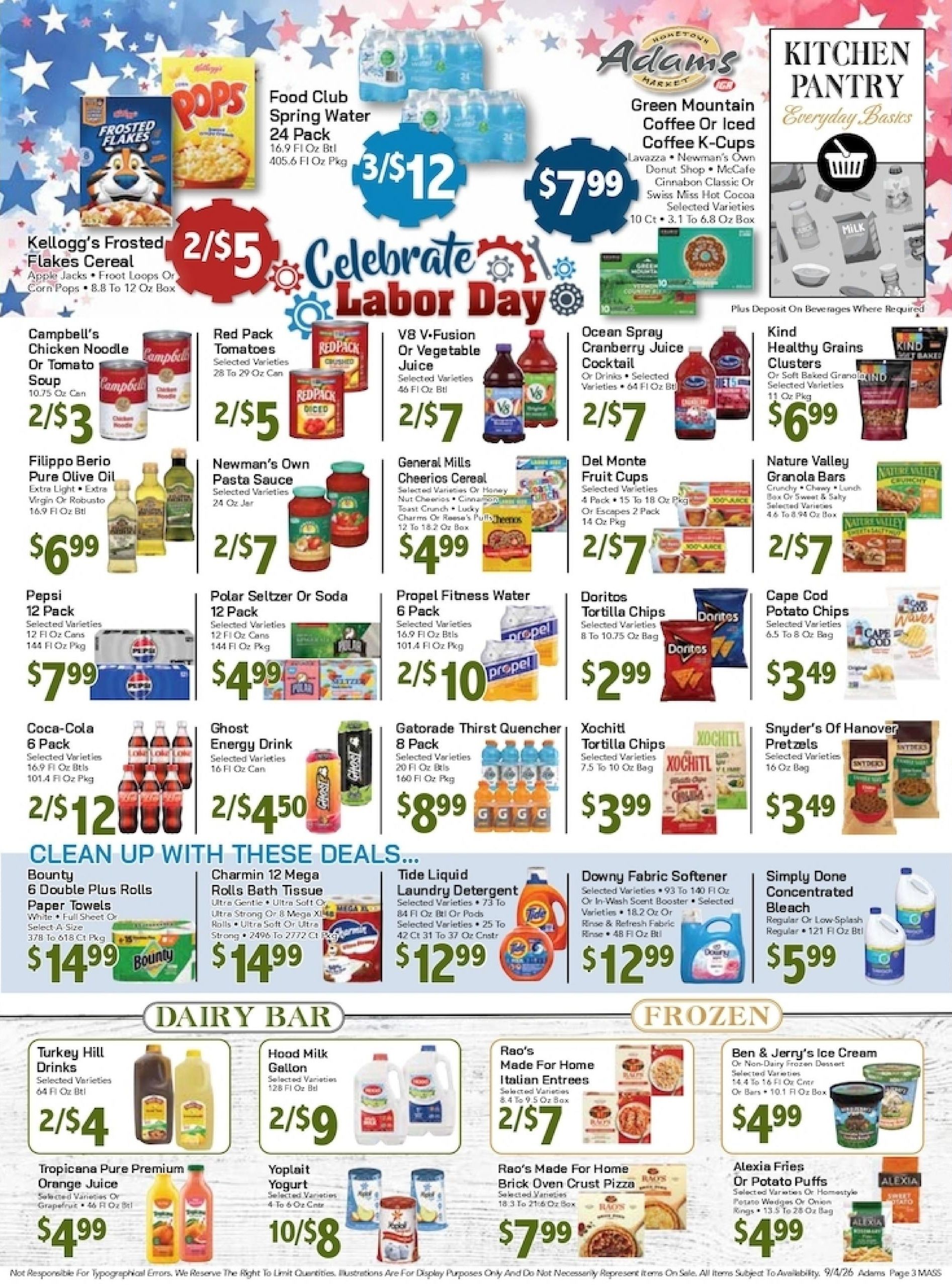 Adams Hometown Market Weekly Ad September 4 - 10, 2026