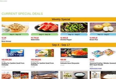 Mitsuwa Marketplace (Long Beach Area, CA) Weekly Ad September 4 - 10, 2026