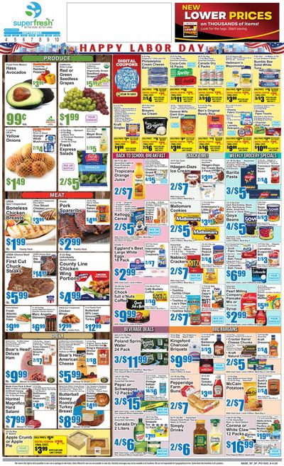 SuperFresh Weekly Ad September 4 - 10, 2026