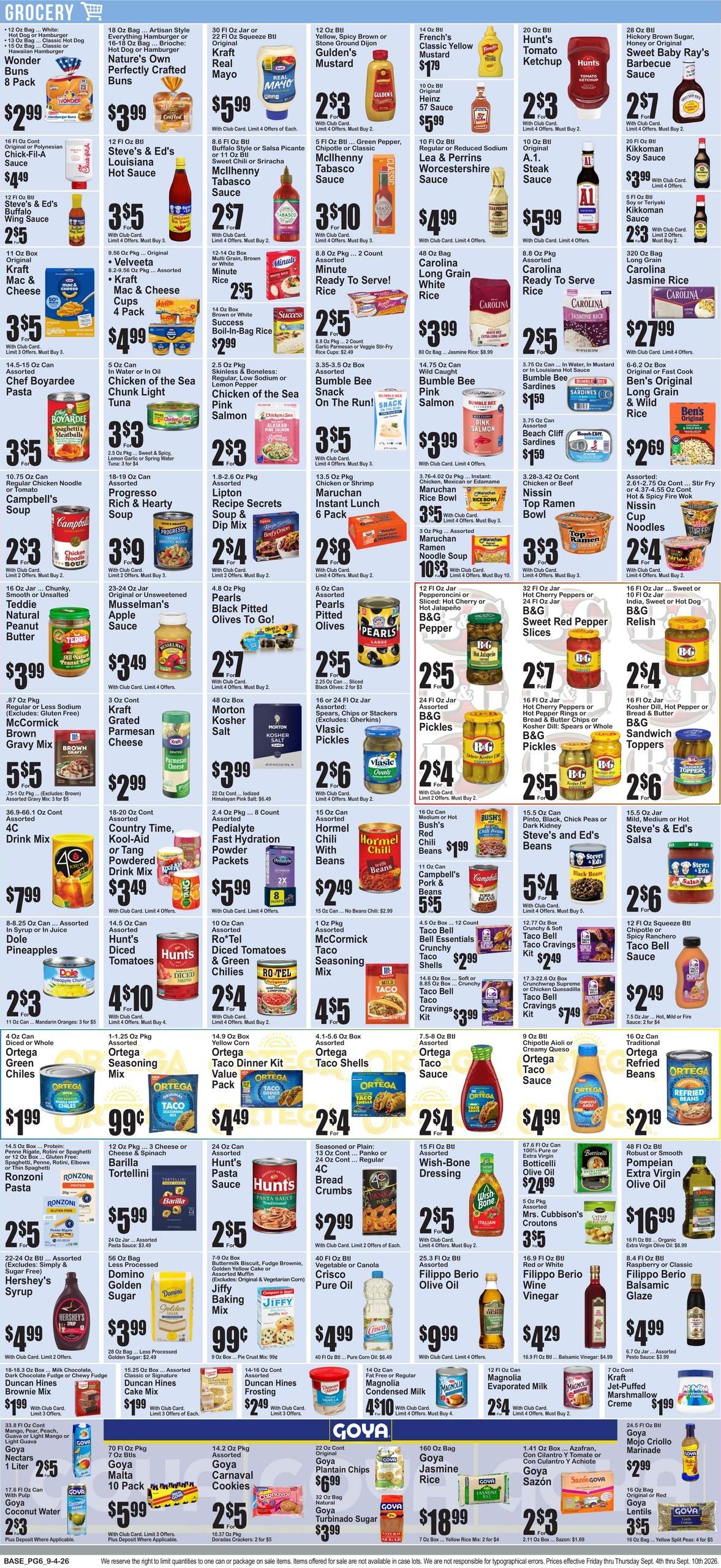 SuperFresh Weekly Ad September 4 - 10, 2026