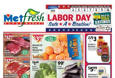 Met Foodmarkets (775 Morris Park Ave, Bronx, NY) Weekly Ad September 4 - 10, 2026
