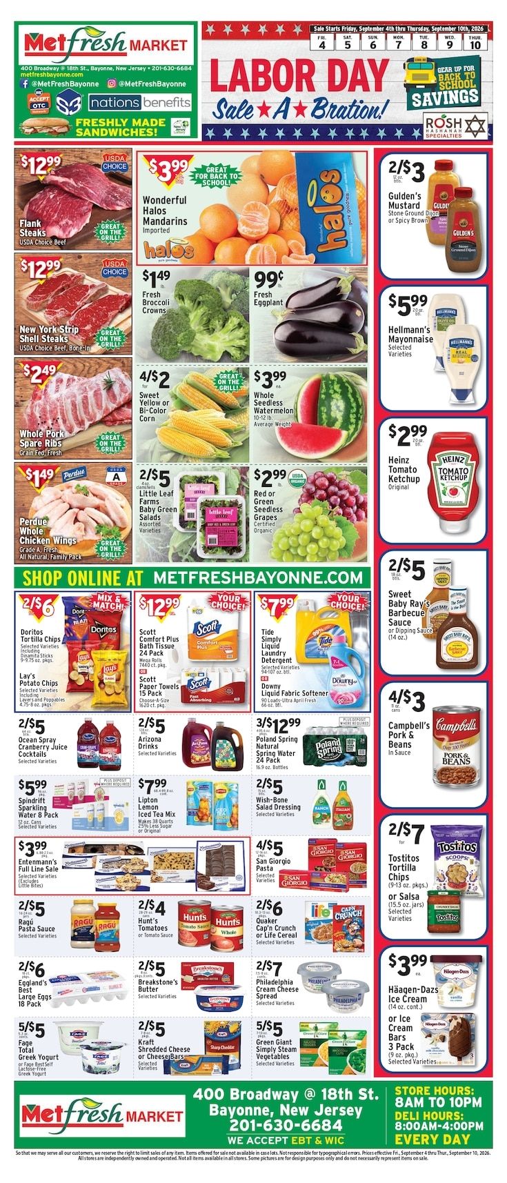 Met Foodmarkets (Bayonne, NJ) Weekly Ad September 4 - 10, 2026
