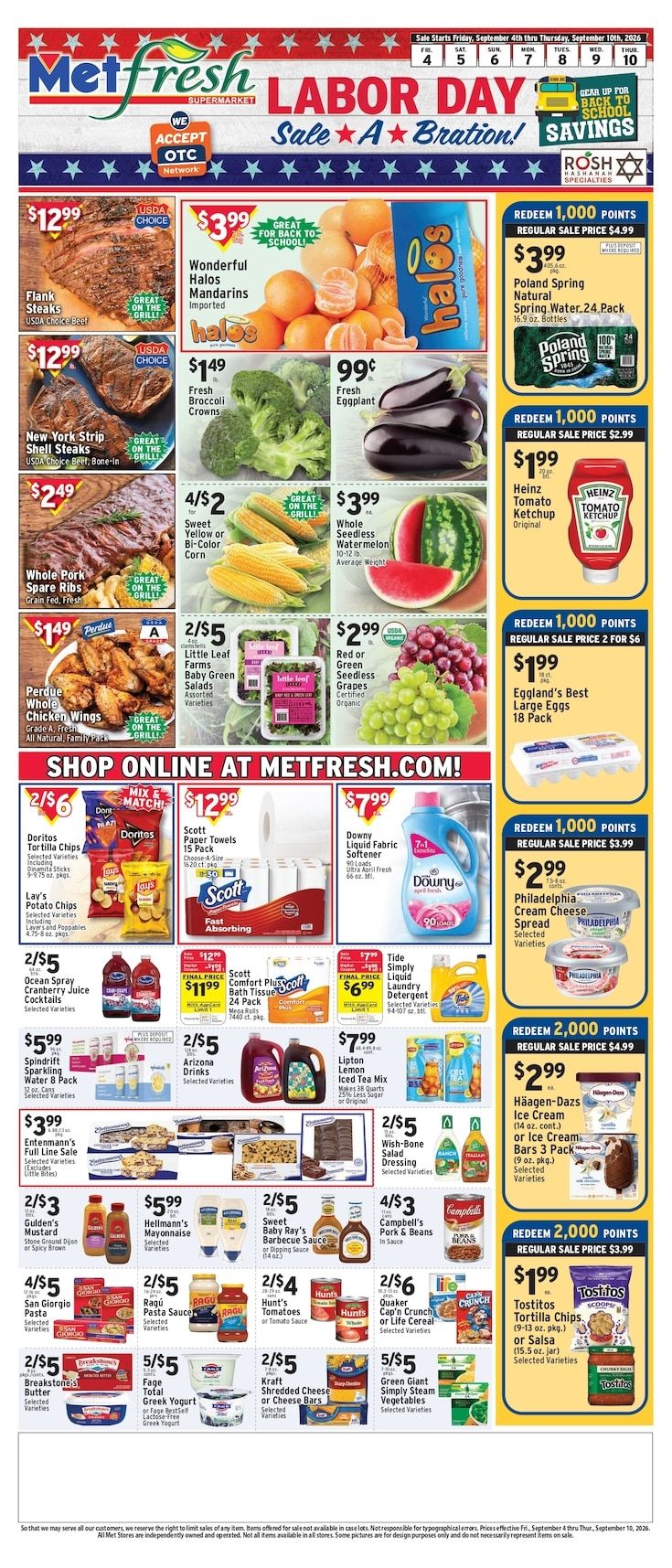 Met Foodmarkets (Brooklyn and Whitestone, NY) Weekly Ad September 4 - 10, 2026