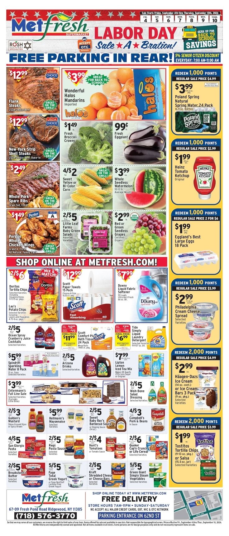 Met Foodmarkets (Ridgewood, NY) Weekly Ad September 4 - 10, 2026