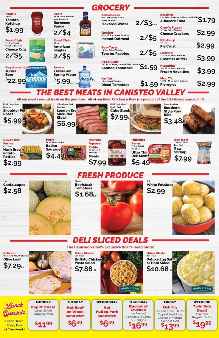 Canisteo Shurfine Weekly Ad September 4 - 10, 2026