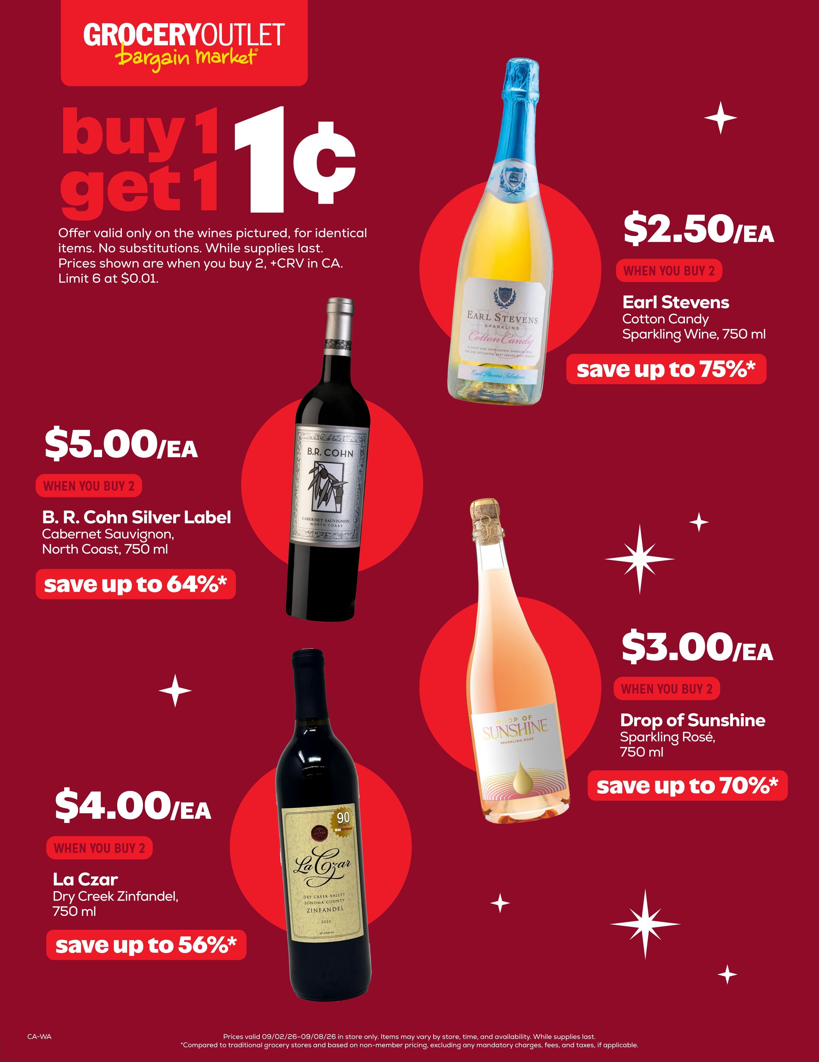 Grocery Outlet (Edison-Lamont Area, CA) Weekly Ad September 2 - 8, 2026