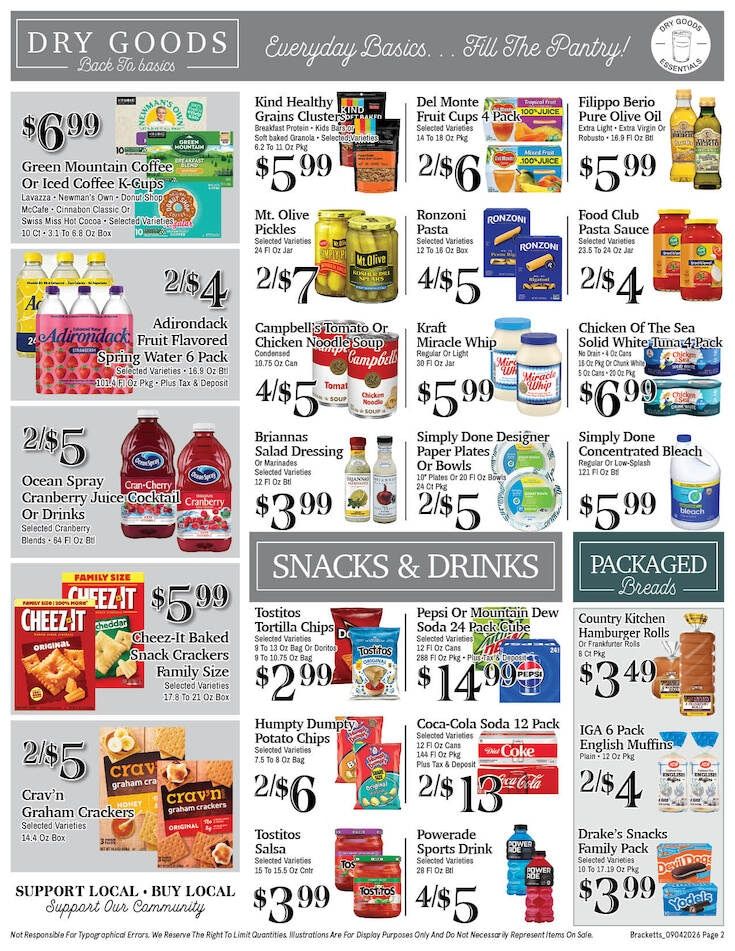 Brackett's Market Weekly Ad September 4 - 10, 2026