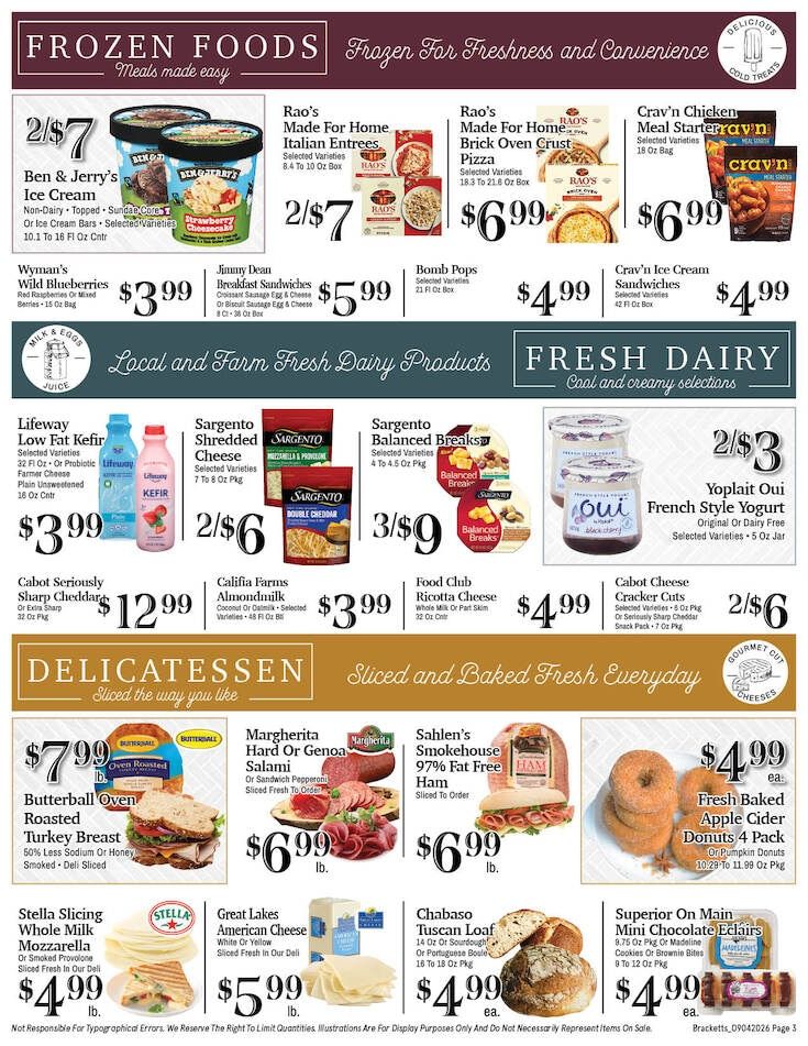 Brackett's Market Weekly Ad September 4 - 10, 2026