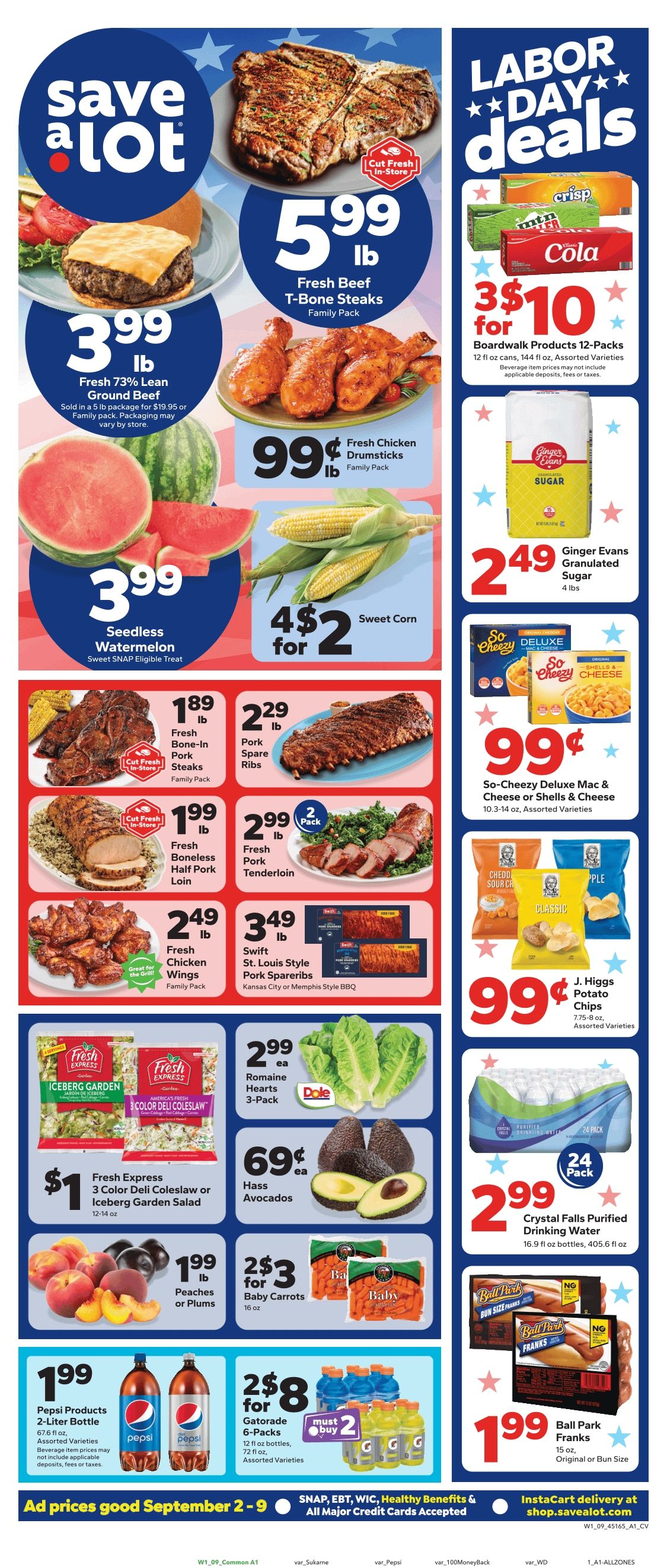Save a Lot Food Stores (3264 Church St, Stevens Point, WI) Weekly Ad September 2 - 9, 2026