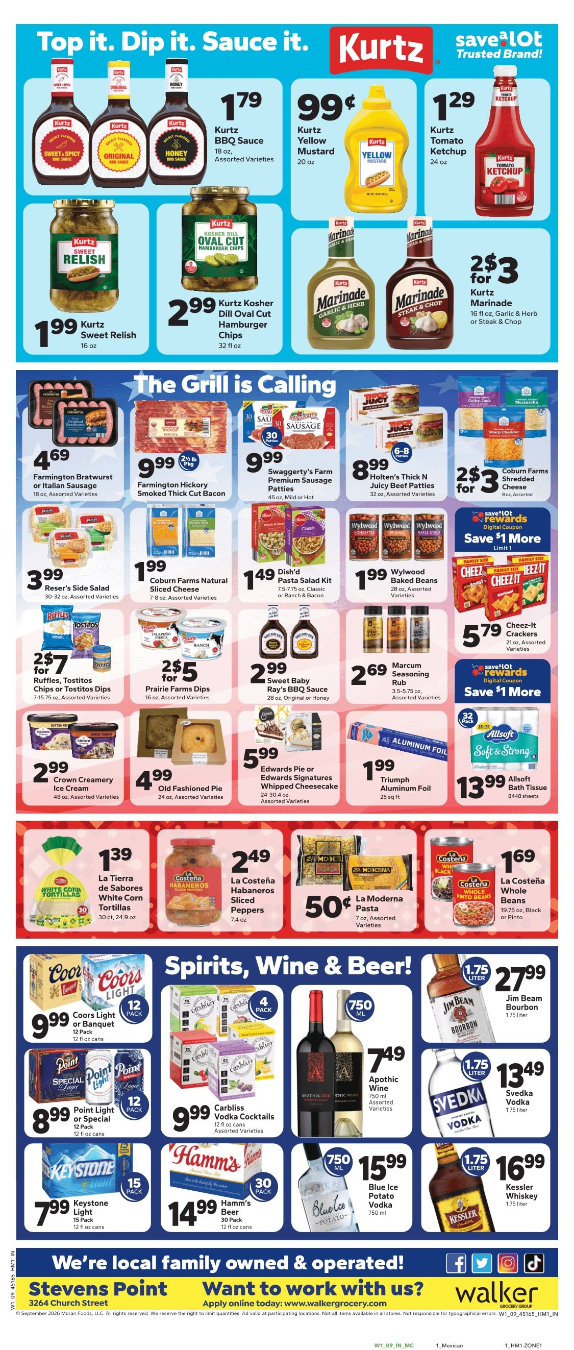 Save a Lot Food Stores (3264 Church St, Stevens Point, WI) Weekly Ad September 2 - 9, 2026