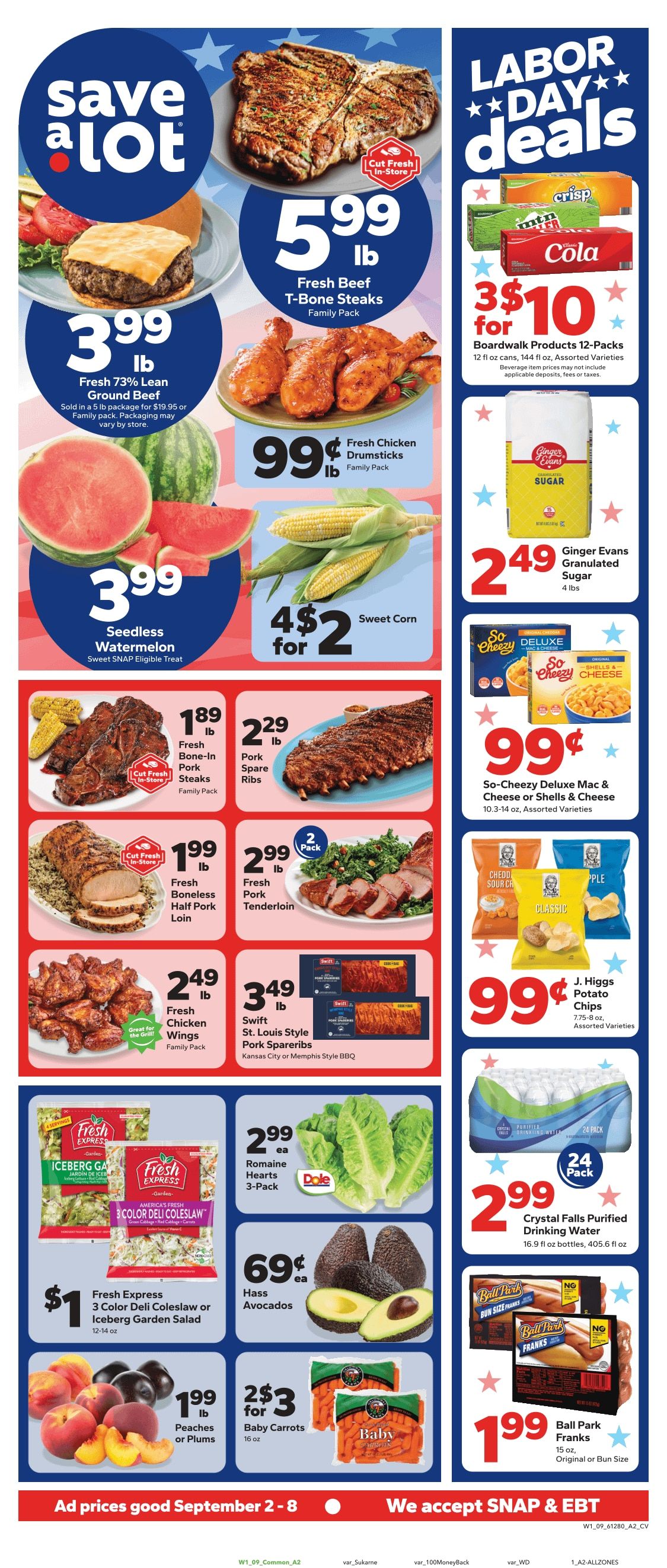 Save a Lot Food Stores (Arbutus and other locations, MD) Weekly Ad September 2 - 8, 2026