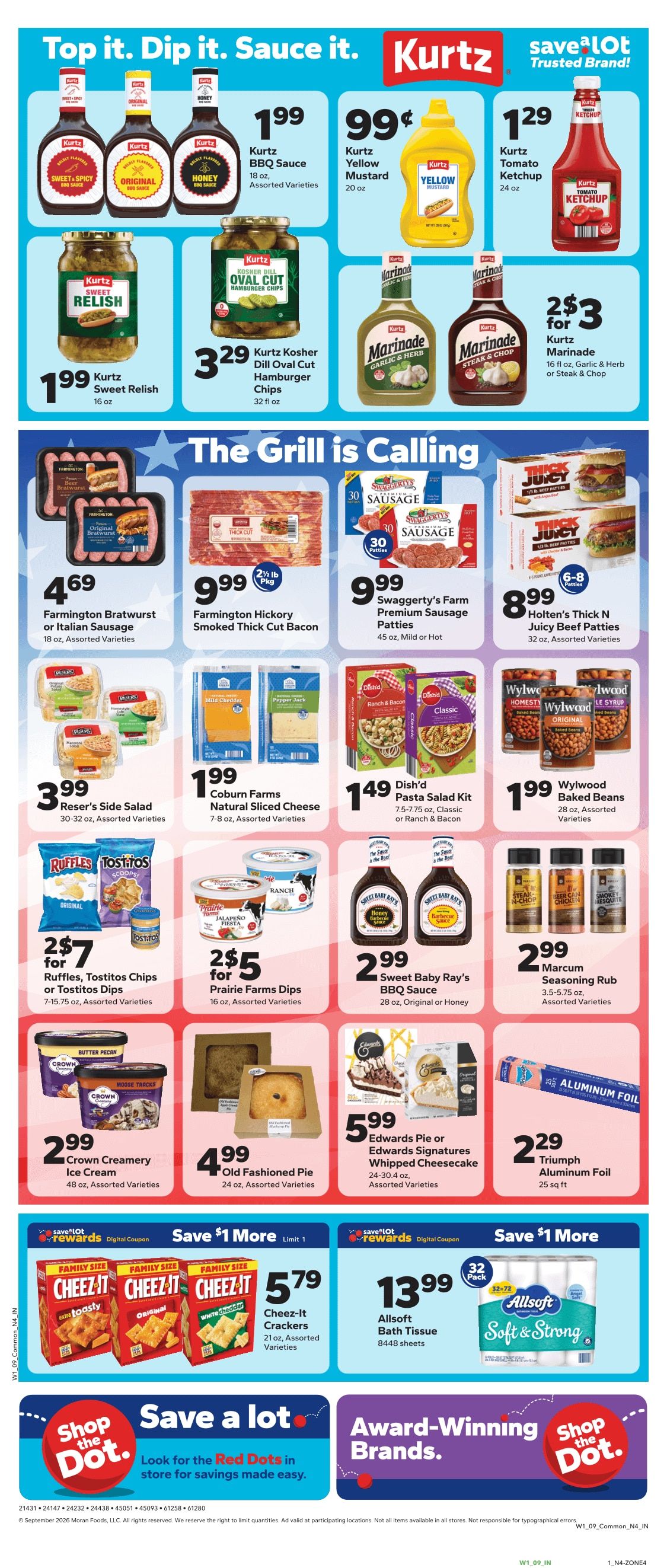 Save a Lot Food Stores (Bladensburg and other locations, MD) Weekly Ad September 2 - 8, 2026