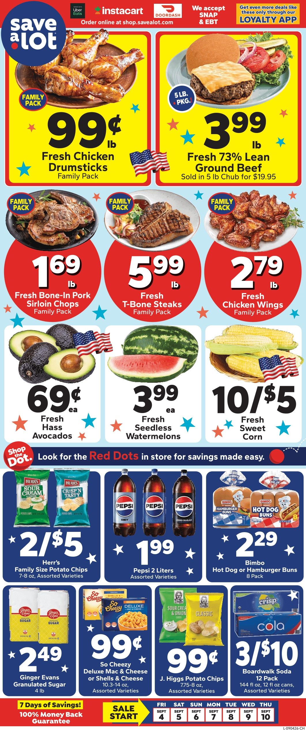Save a Lot Food Stores (Cheltenham, PA) Weekly Ad September 4 - 10, 2026