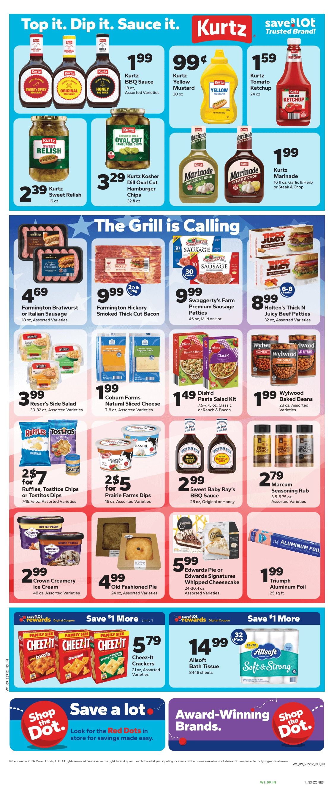 Save a Lot Food Stores (Clare, MI) Weekly Ad August 30 - September 5, 2026