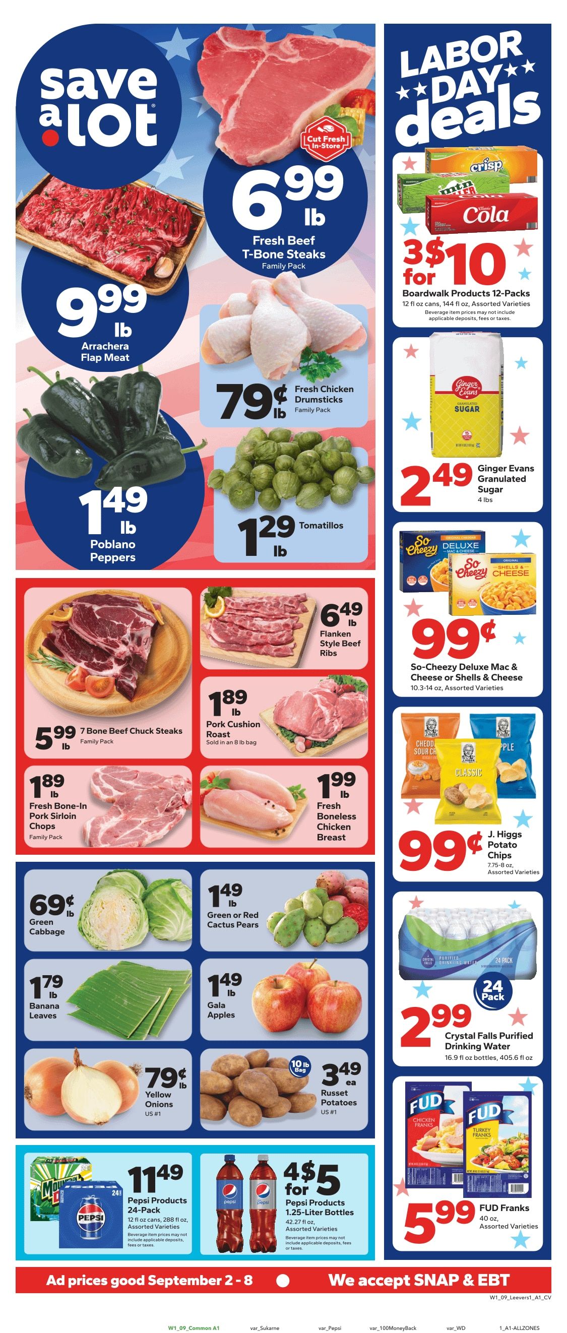 Save a Lot Food Stores (Denver and Northglenn, CO) Weekly Ad September 2 - 8, 2026