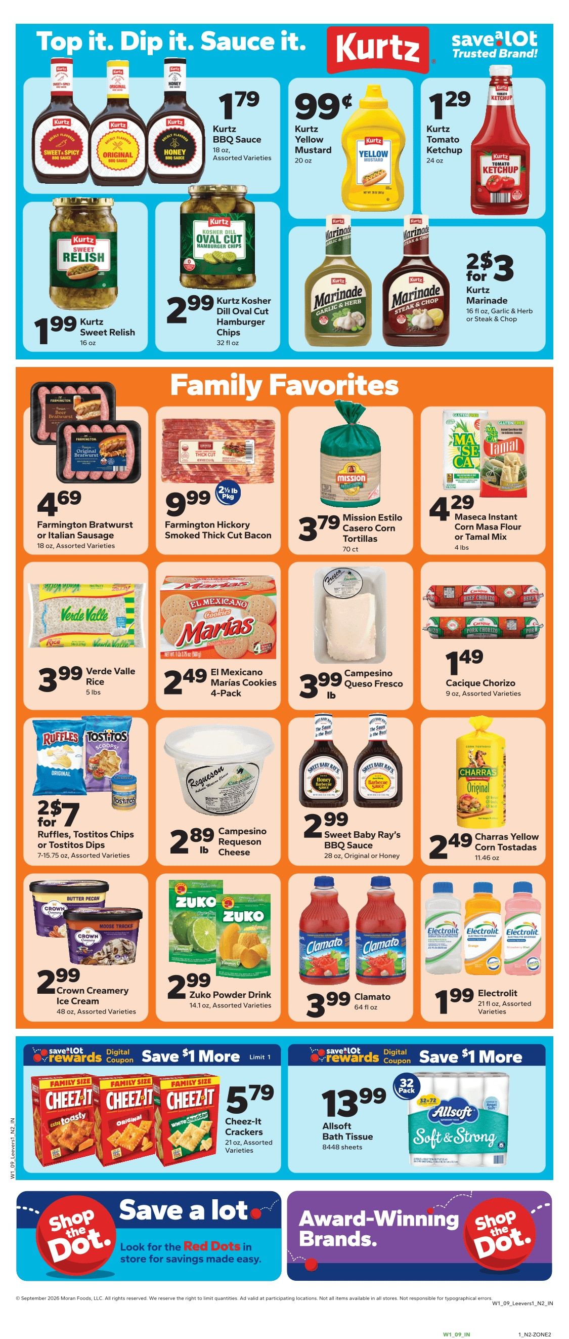 Save a Lot Food Stores (Denver and Northglenn, CO) Weekly Ad September 2 - 8, 2026