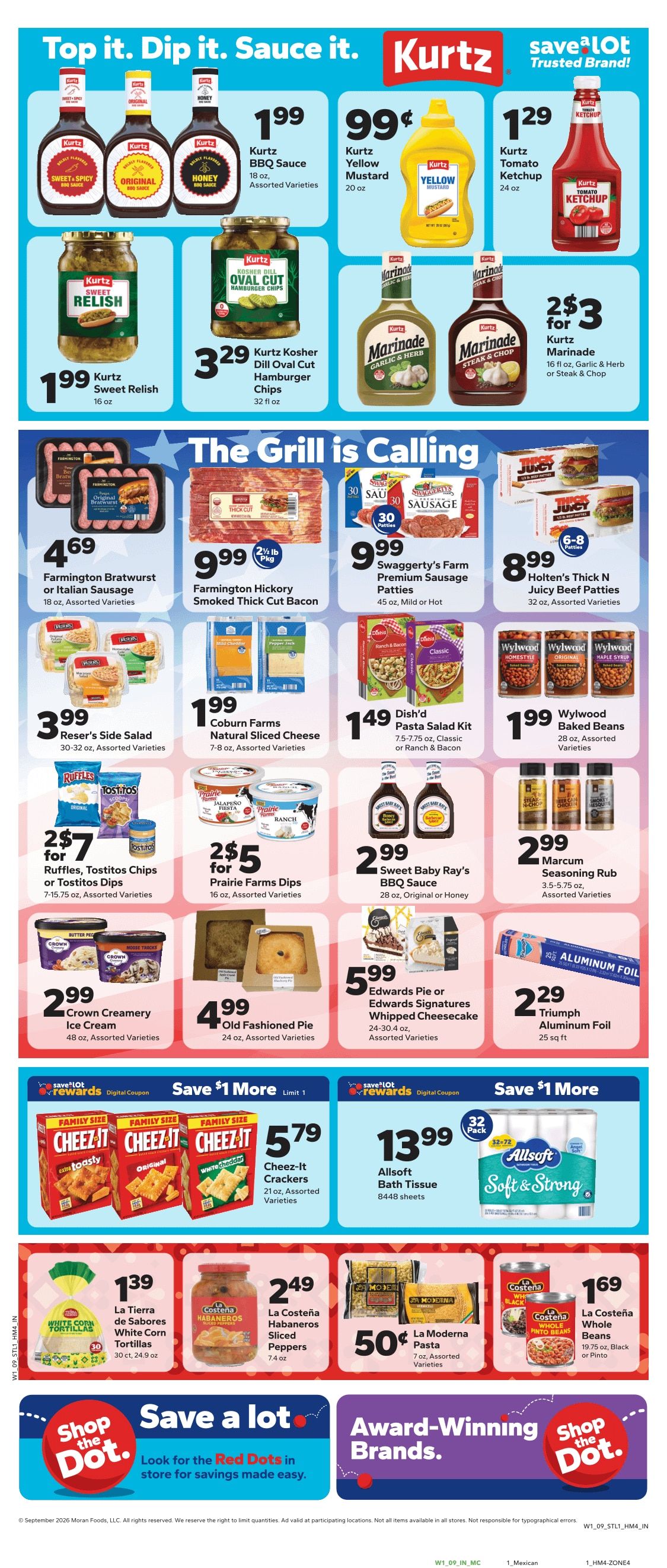 Save a Lot Food Stores (East St. Louis and other locations, IL) Weekly Ad September 2 - 8, 2026
