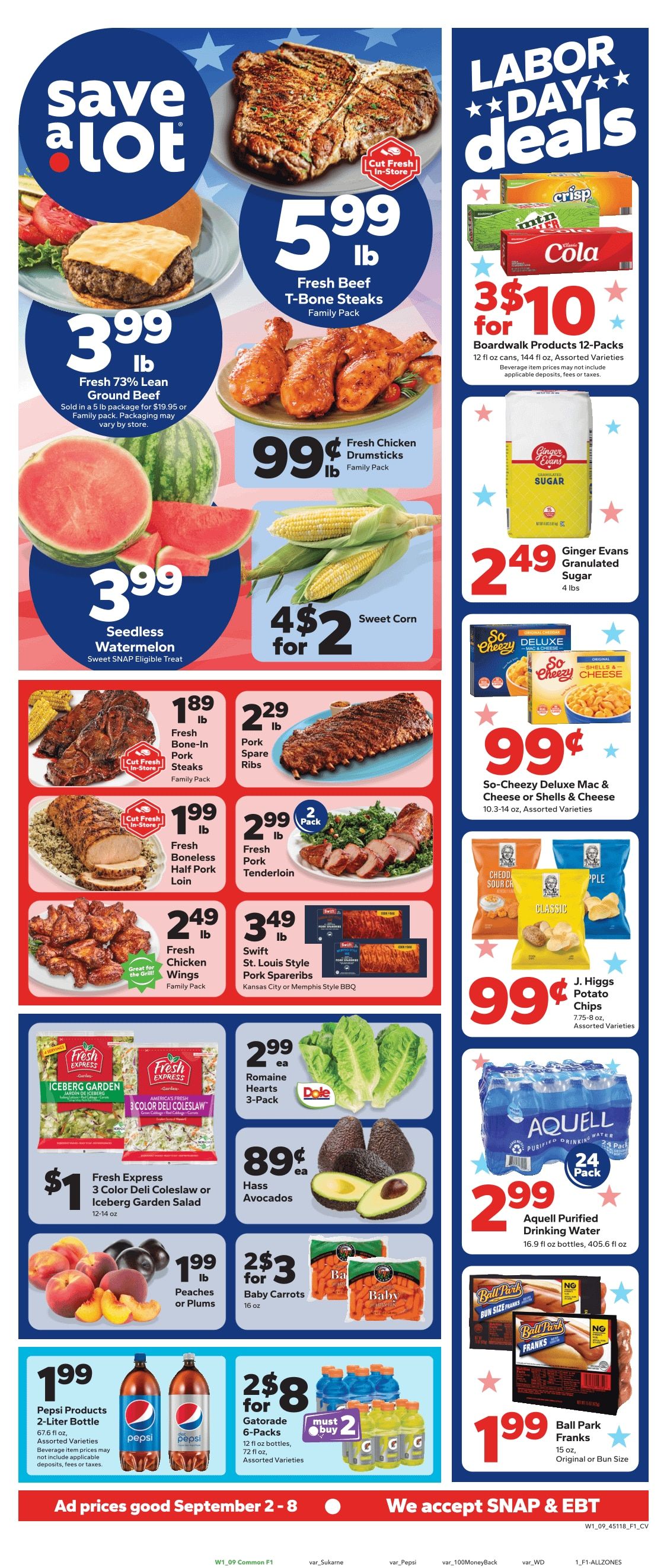 Save a Lot Food Stores (Frostproof, FL) Weekly Ad September 2 - 8, 2026