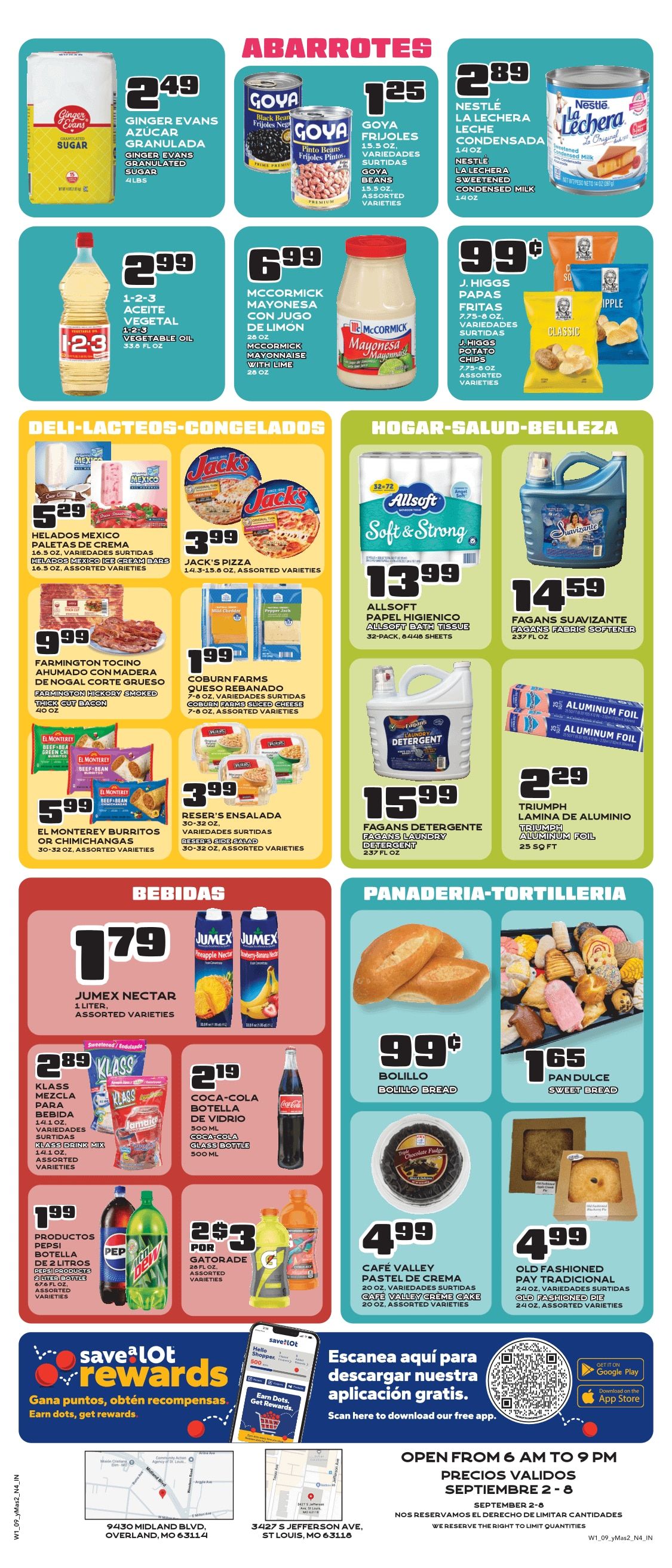 Save a Lot Food Stores (St. Louis, MO) Weekly Ad September 2 - 8, 2026