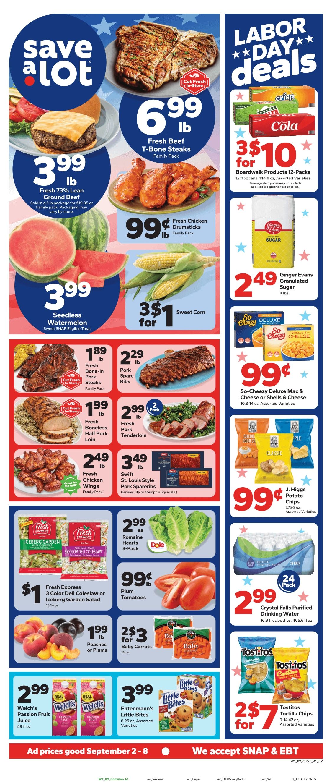 Save a Lot Food Stores (Springfield Area, MA) Weekly Ad September 2 - 8, 2026