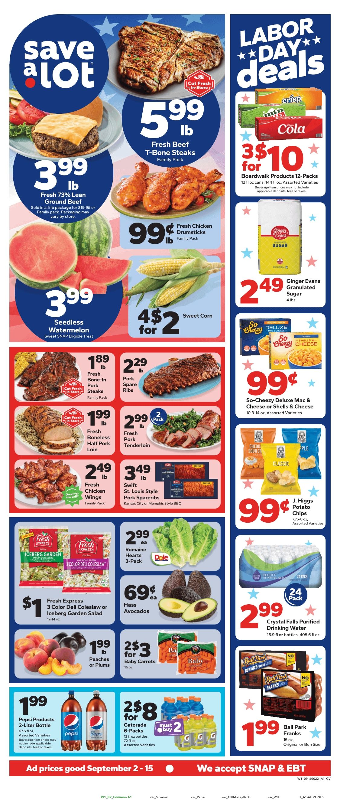 Save a Lot Food Stores (Westland, MI) Weekly Ad September 2 - 15, 2026