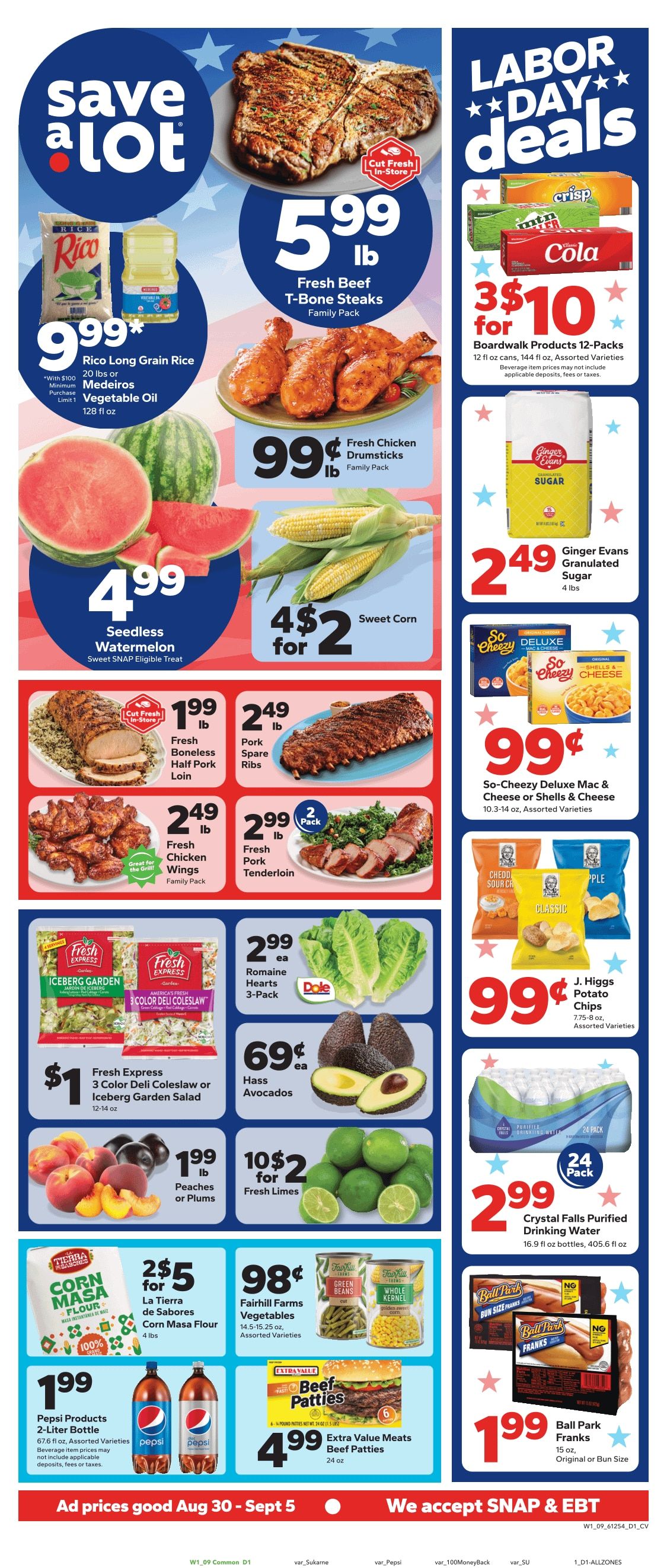 Save a Lot Food Stores Weekly Ad August 30 - September 5, 2026