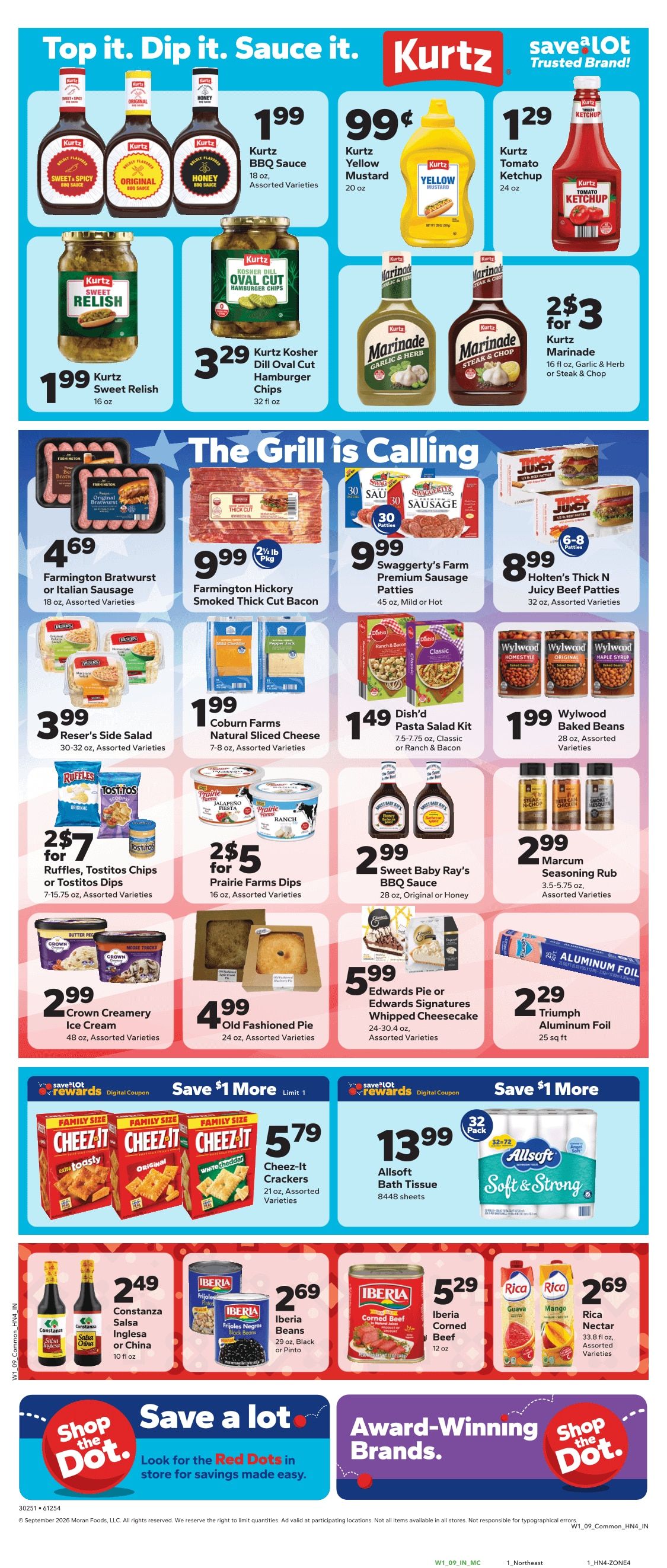 Save a Lot Food Stores Weekly Ad August 30 - September 5, 2026