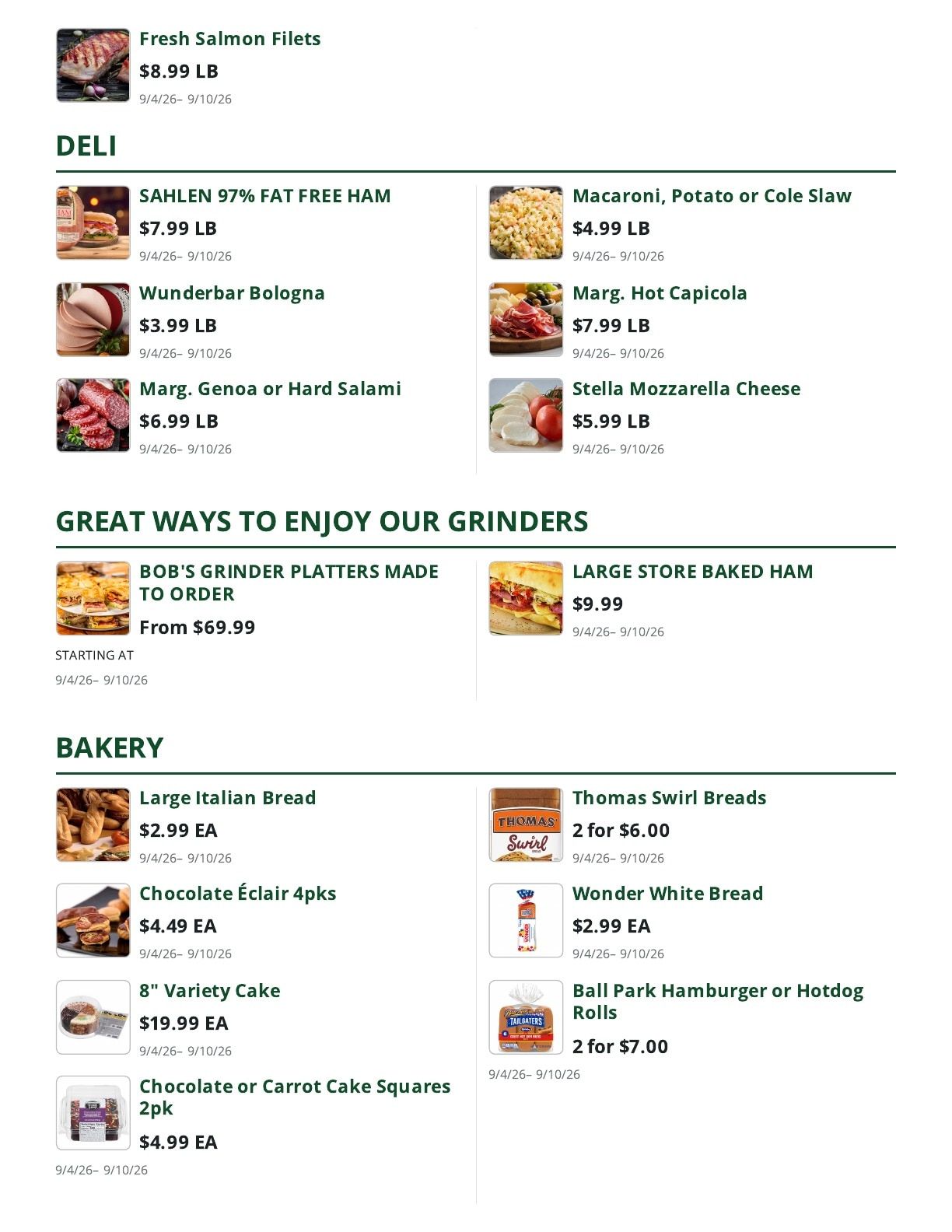 Bob's Butcher & Basket Weekly Ad September 4 - 10, 2026