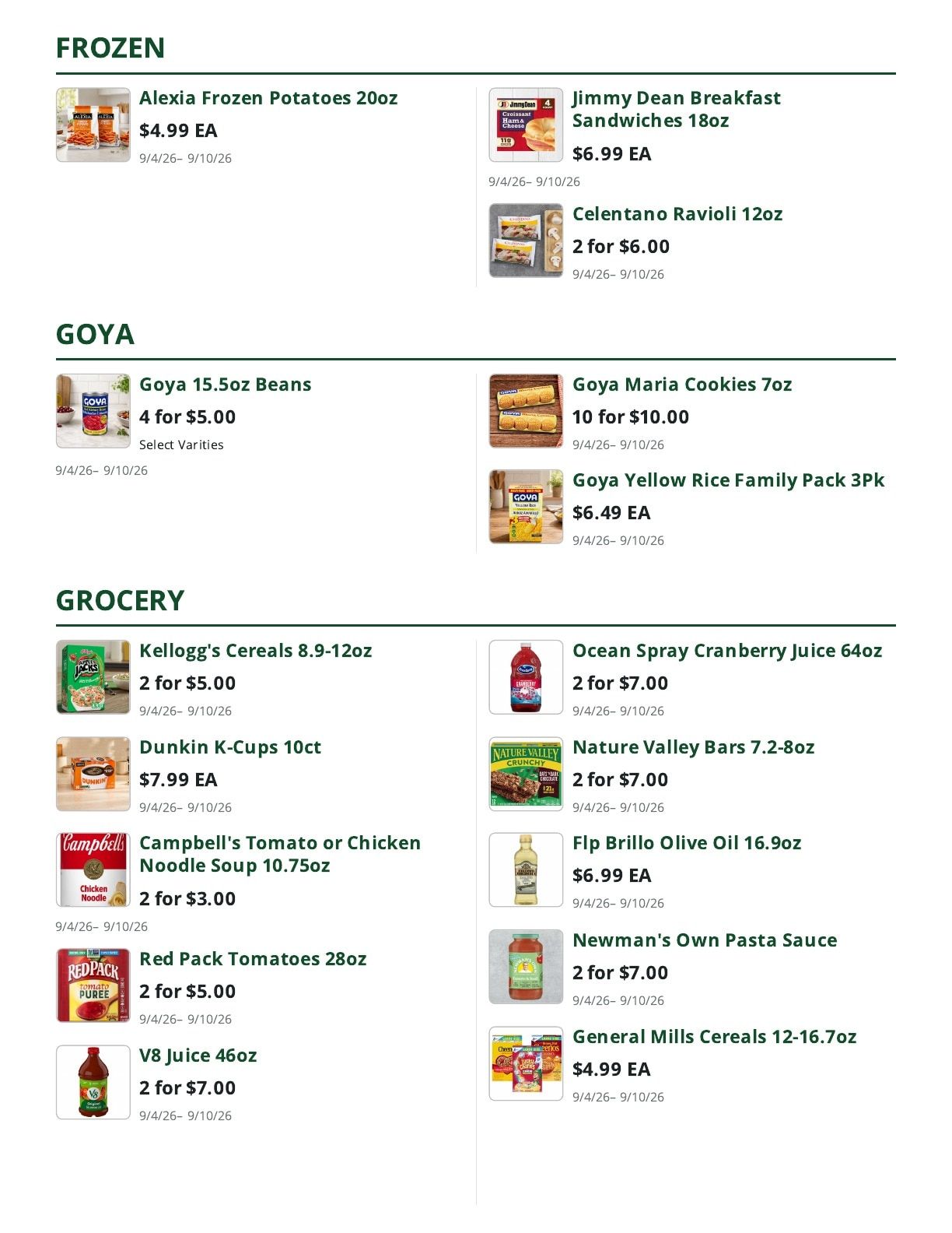 Bob's Butcher & Basket Weekly Ad September 4 - 10, 2026