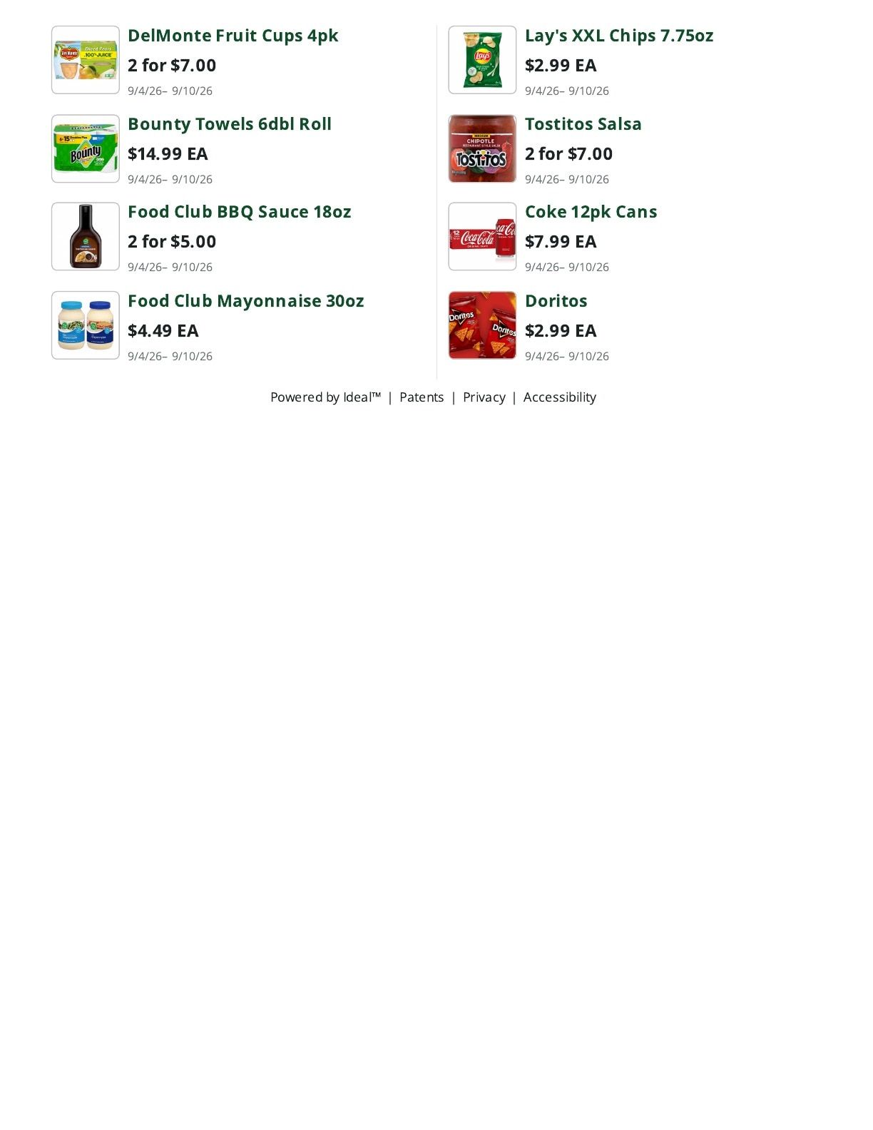 Bob's Butcher & Basket Weekly Ad September 4 - 10, 2026