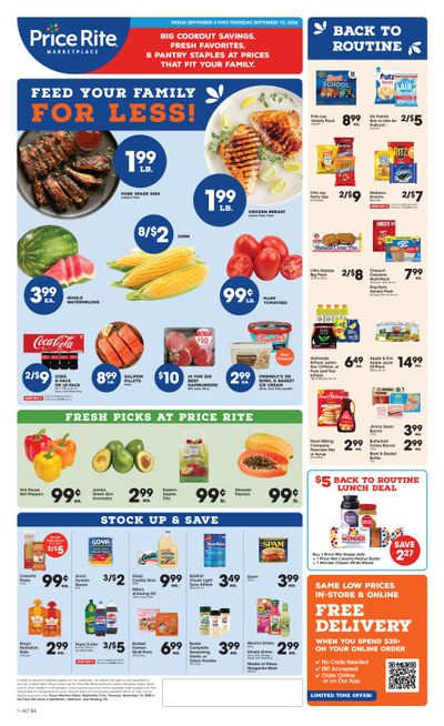 Price Rite (1720 South 4th Street, Allentown, PA) Weekly Ad September 4 - 10, 2026