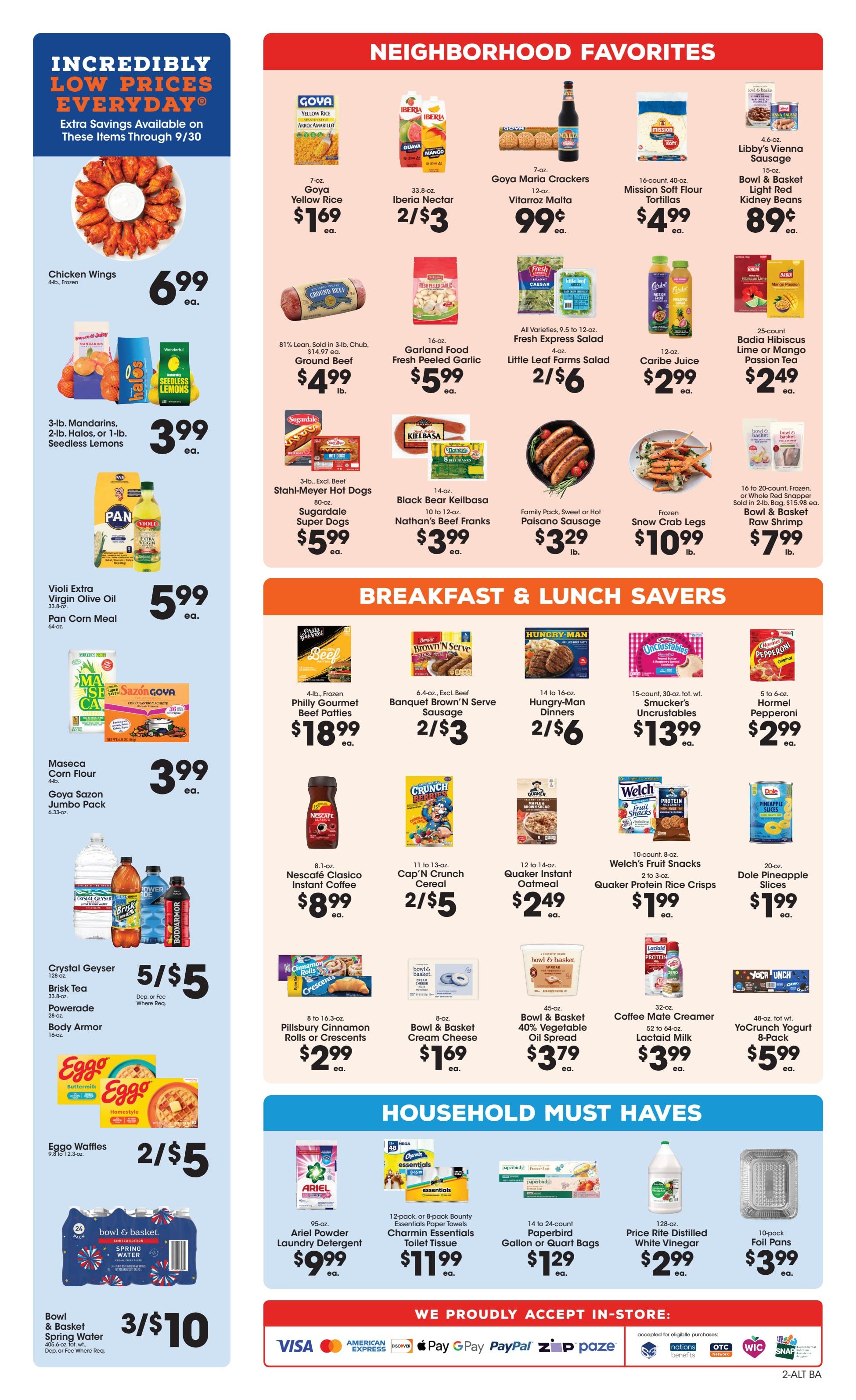 Price Rite (1720 South 4th Street, Allentown, PA) Weekly Ad September 4 - 10, 2026