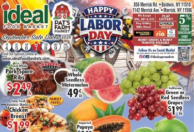 Ideal Food Basket (Baldwin, NY) Weekly Ad September 4 - 10, 2026