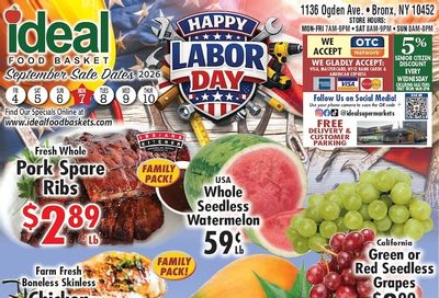 Ideal Food Basket (Bronx, NY) Weekly Ad September 4 - 10, 2026
