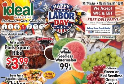 Ideal Food Basket (New York, NY) Weekly Ad September 4 - 10, 2026