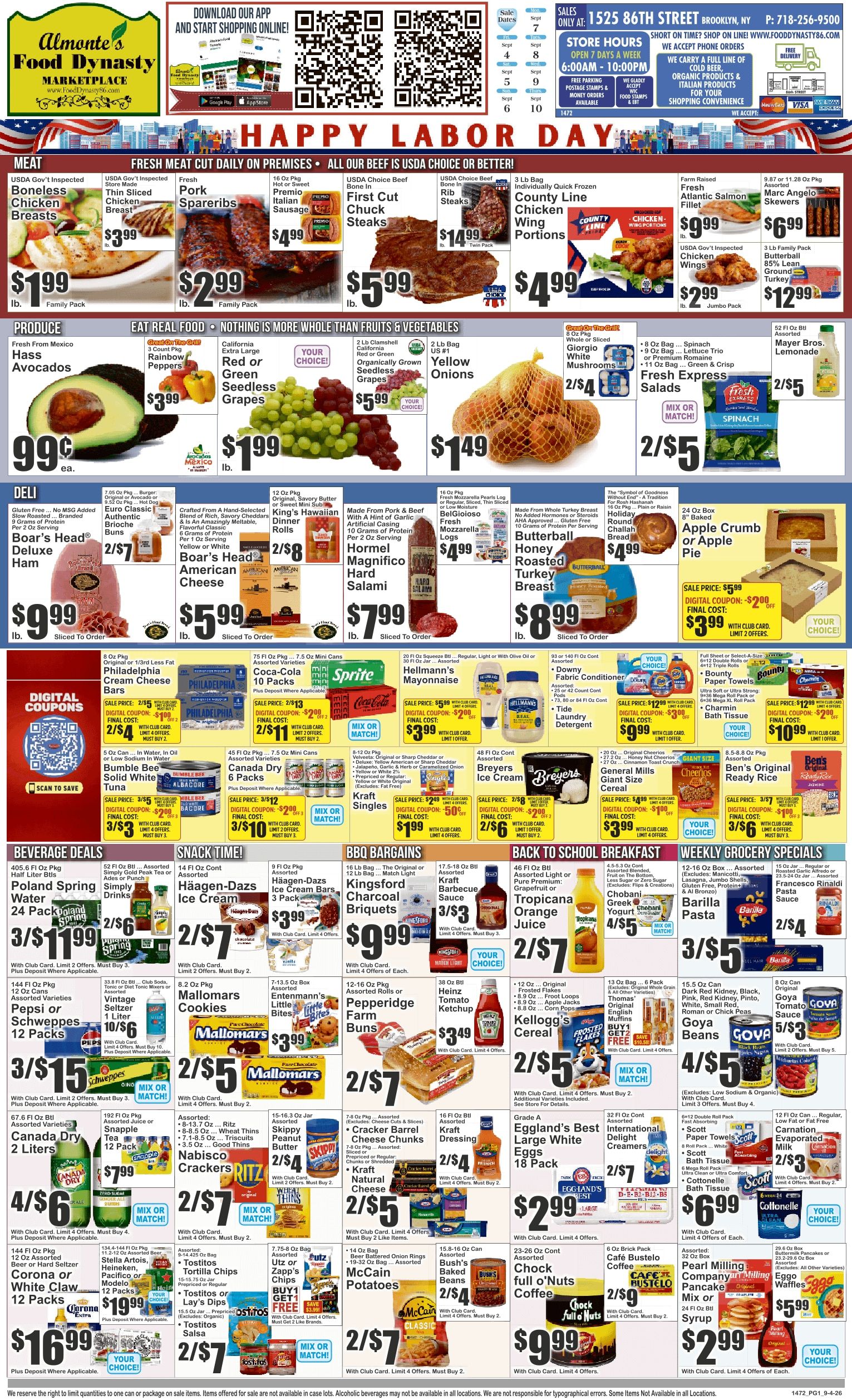 Food Dynasty (Brooklyn, NY) Key Food Weekly Ad September 4 - 10, 2026