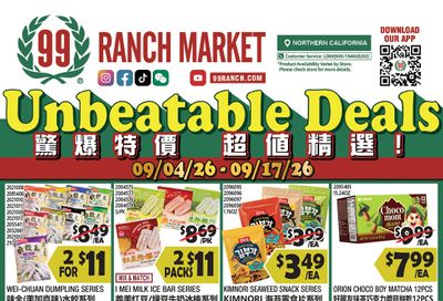 99 Ranch Market (Concord and other locations, CA) Weekly Ad September 4 - 10, 2026